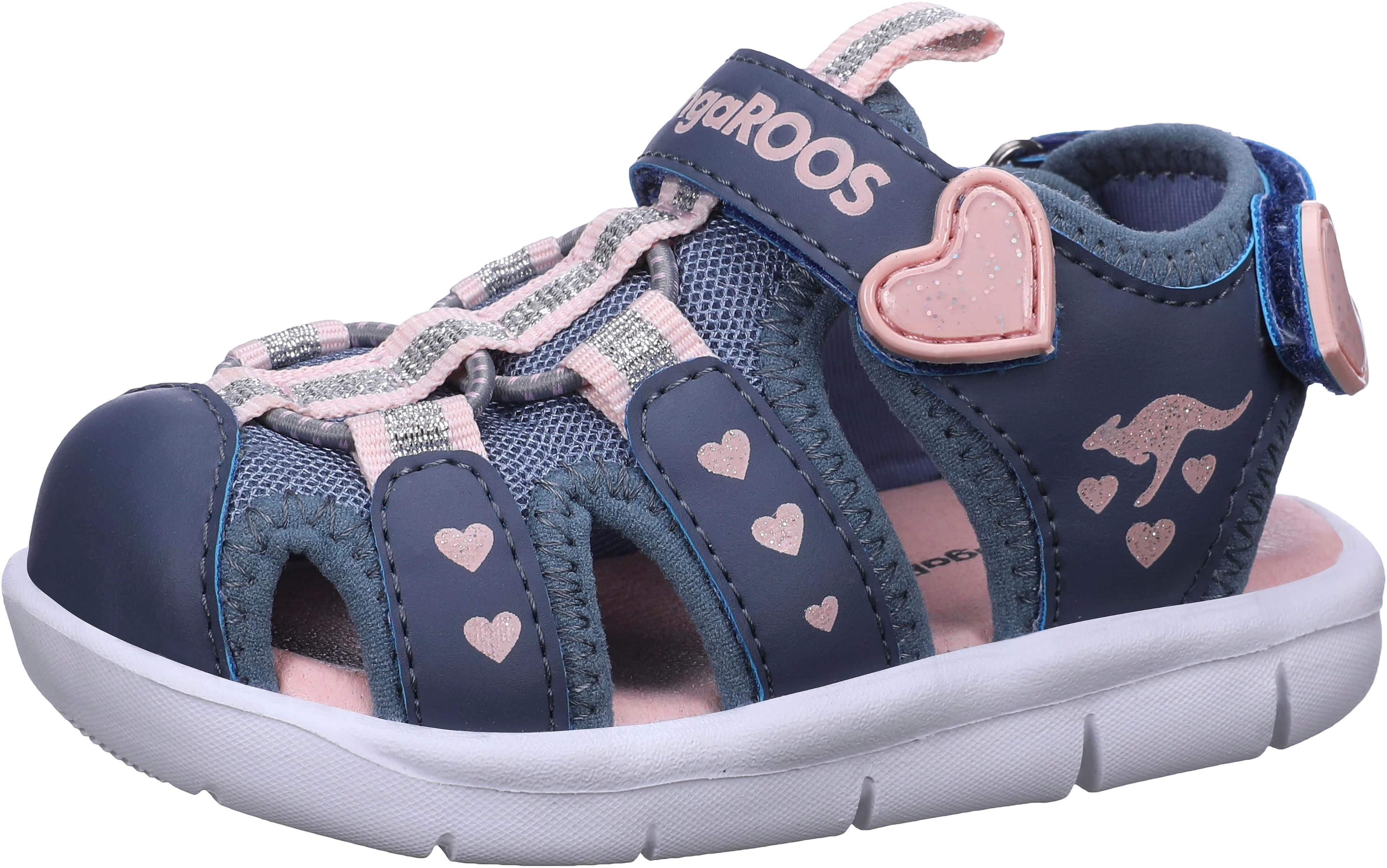 KangaROOS K-Mini Sandale Mädchen blau Klettverschluss