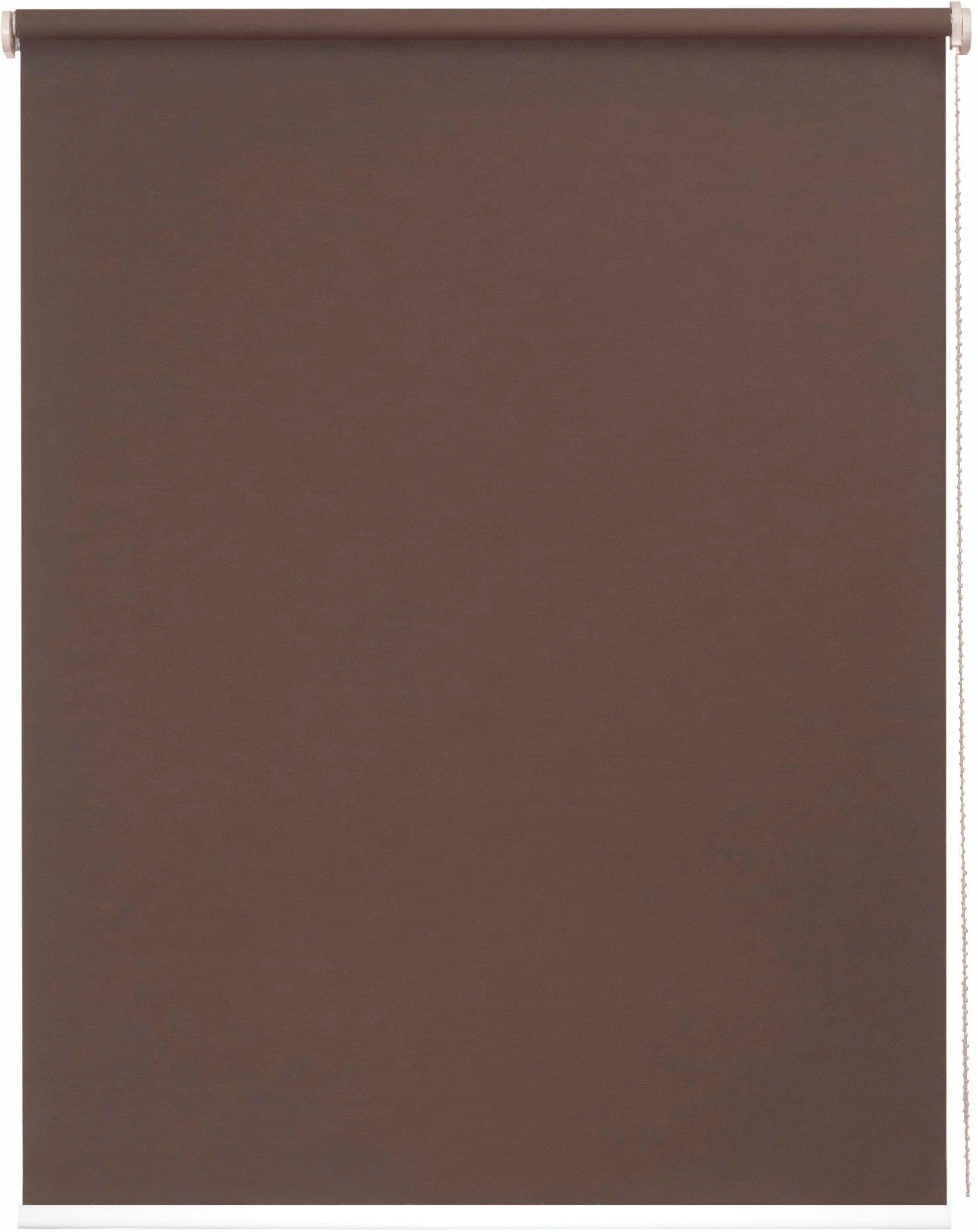 Seitenzugrollo SUNLINES One Size Style uni Verdunkelung Braun
