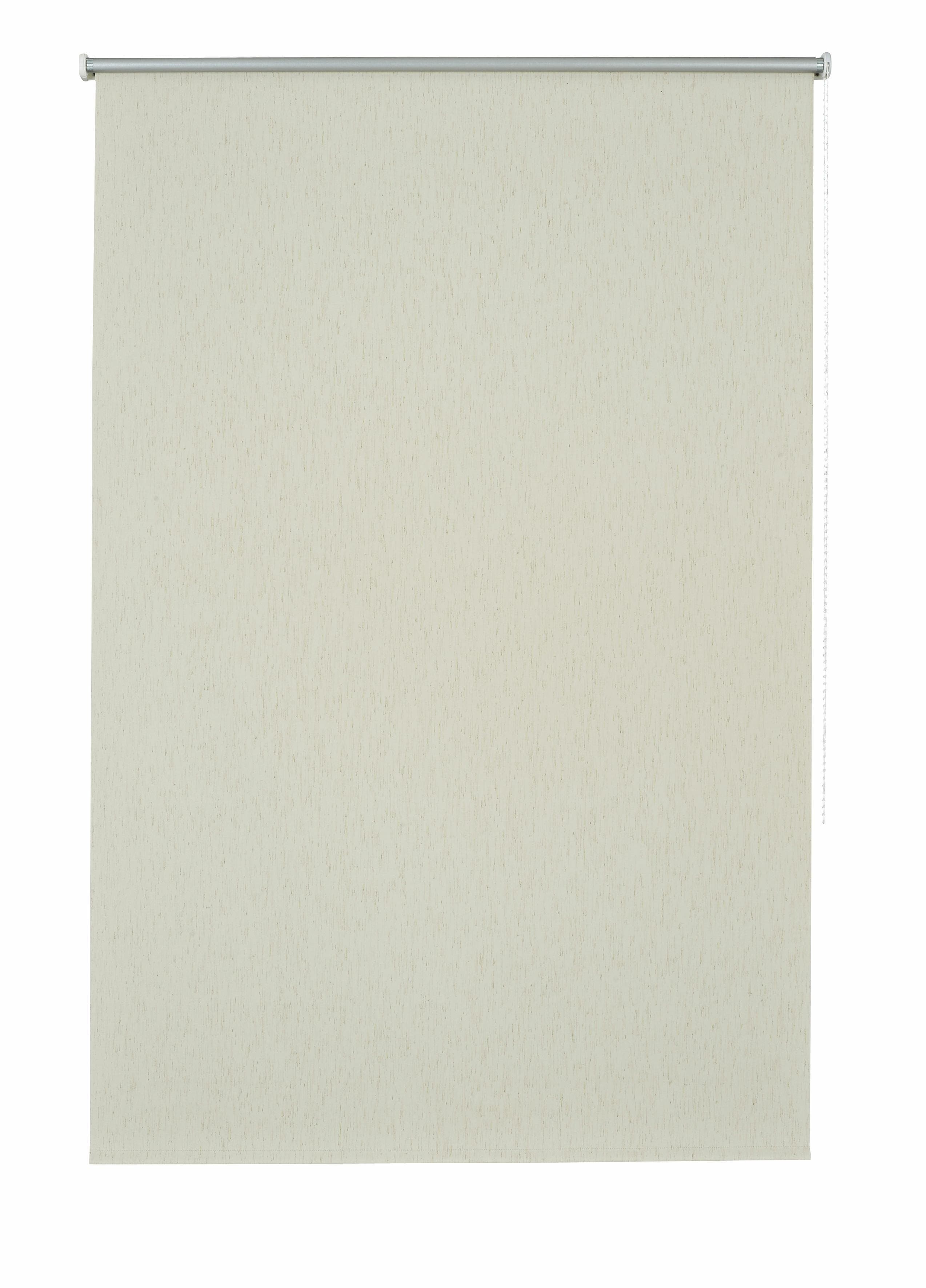 GOOD LIFE Seitenzugrollo Amelie Silber/Beige 122x180cm Polyester