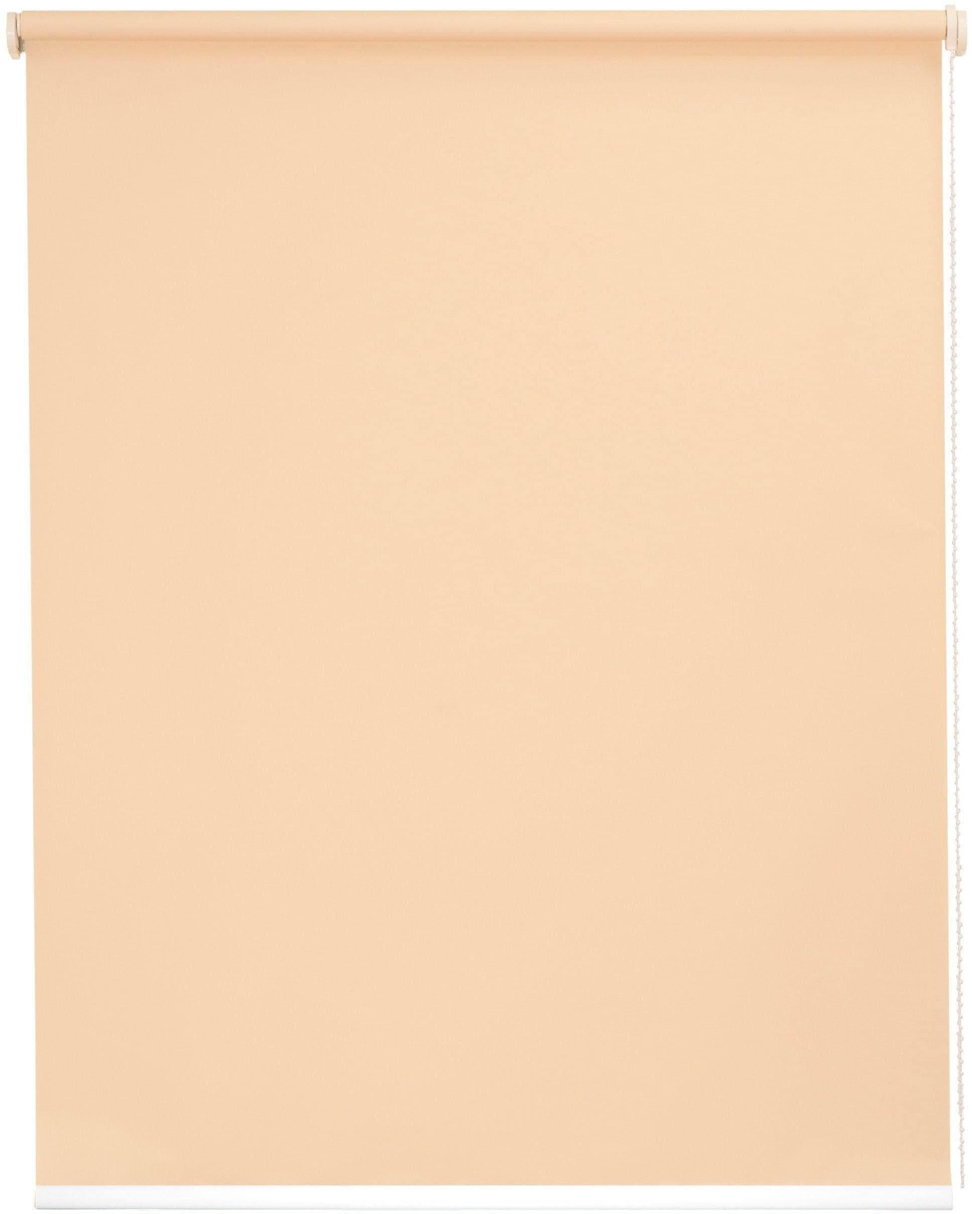 Seitenzugrollo in beige und creme, Verdunkelung