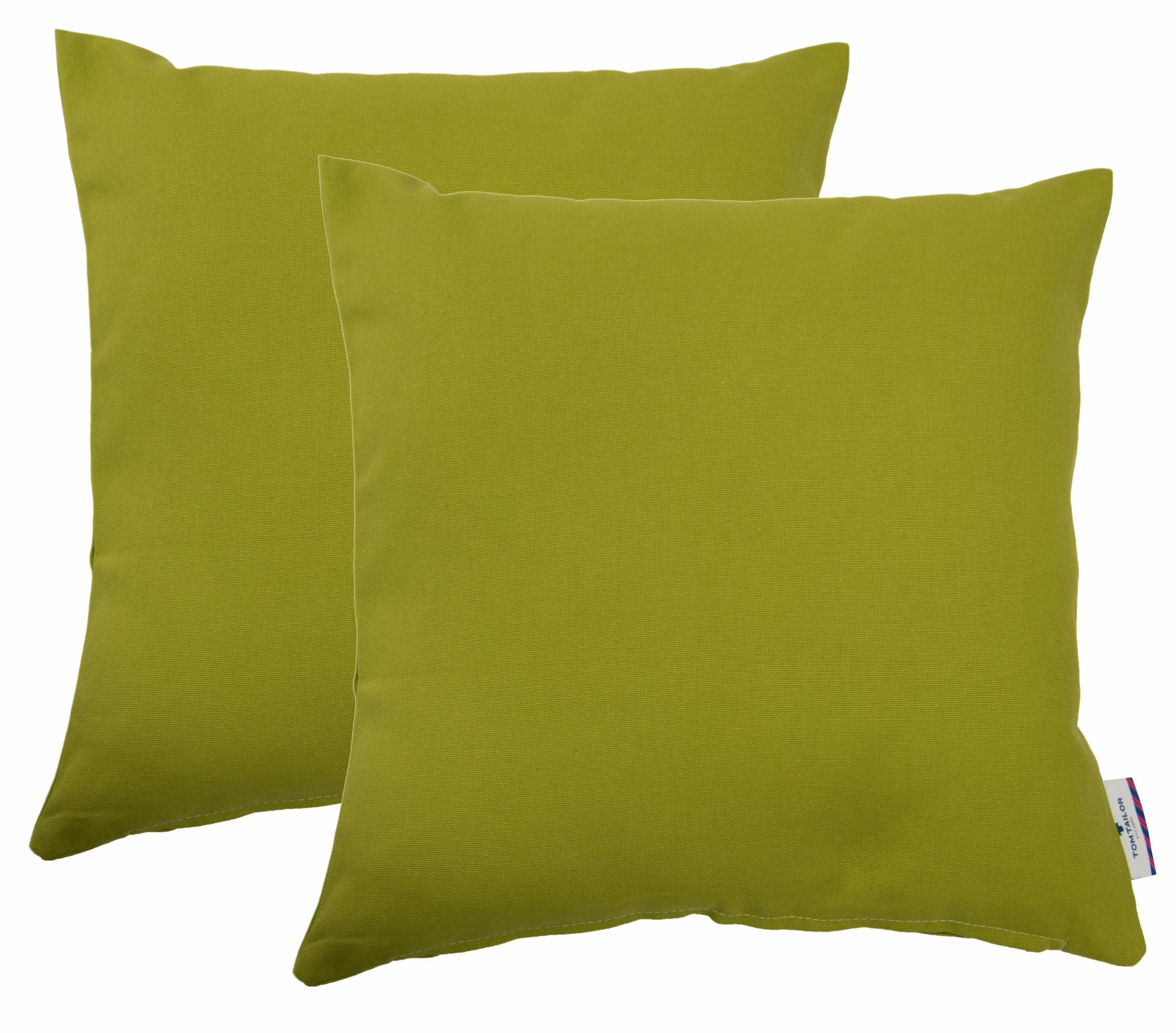 Tom Tailor Home Dekokissen Dove Gr. 2 Grün Baumwolle 2er Pack