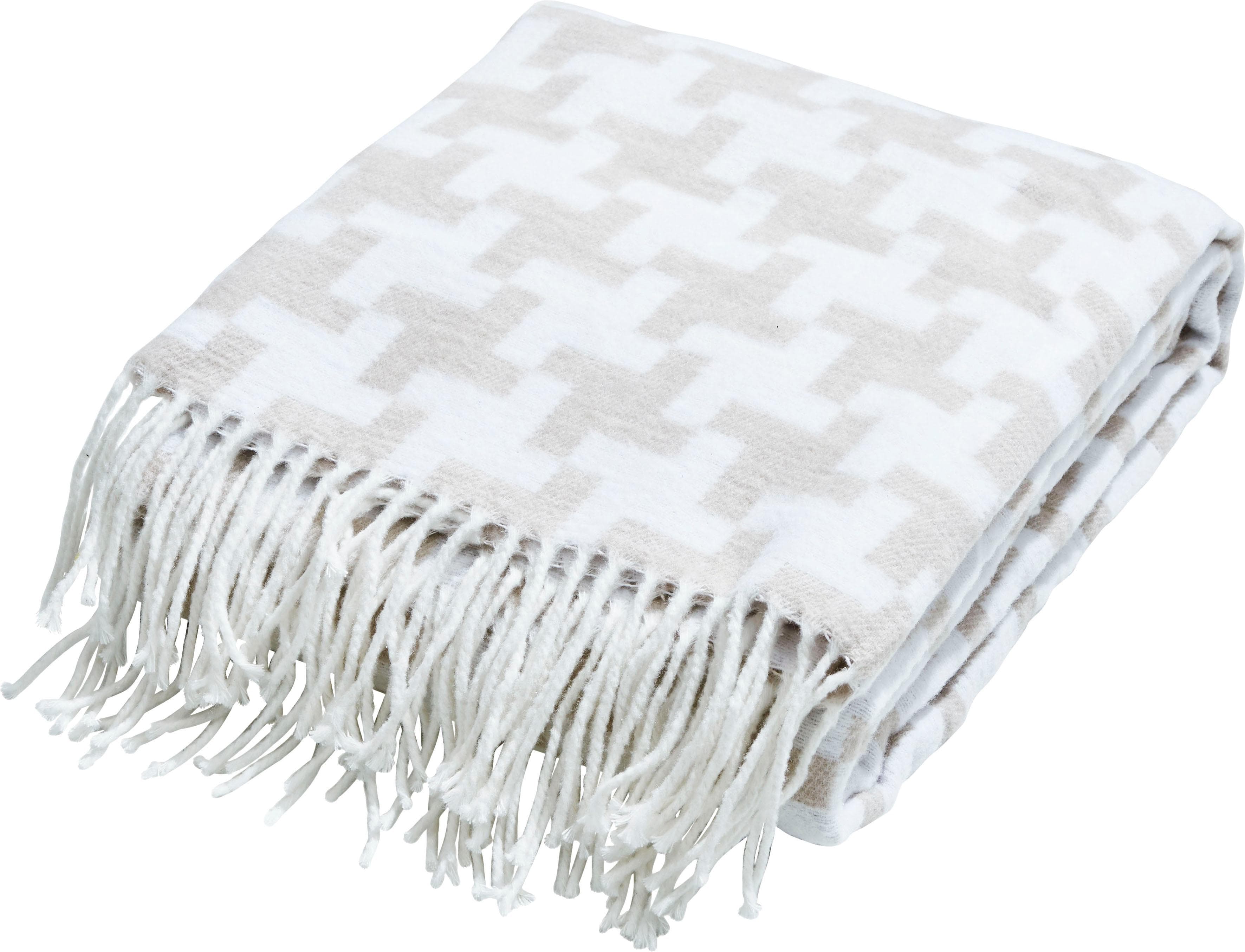 done. Wohndecke Mika Beige Baumwolle 150x200cm
