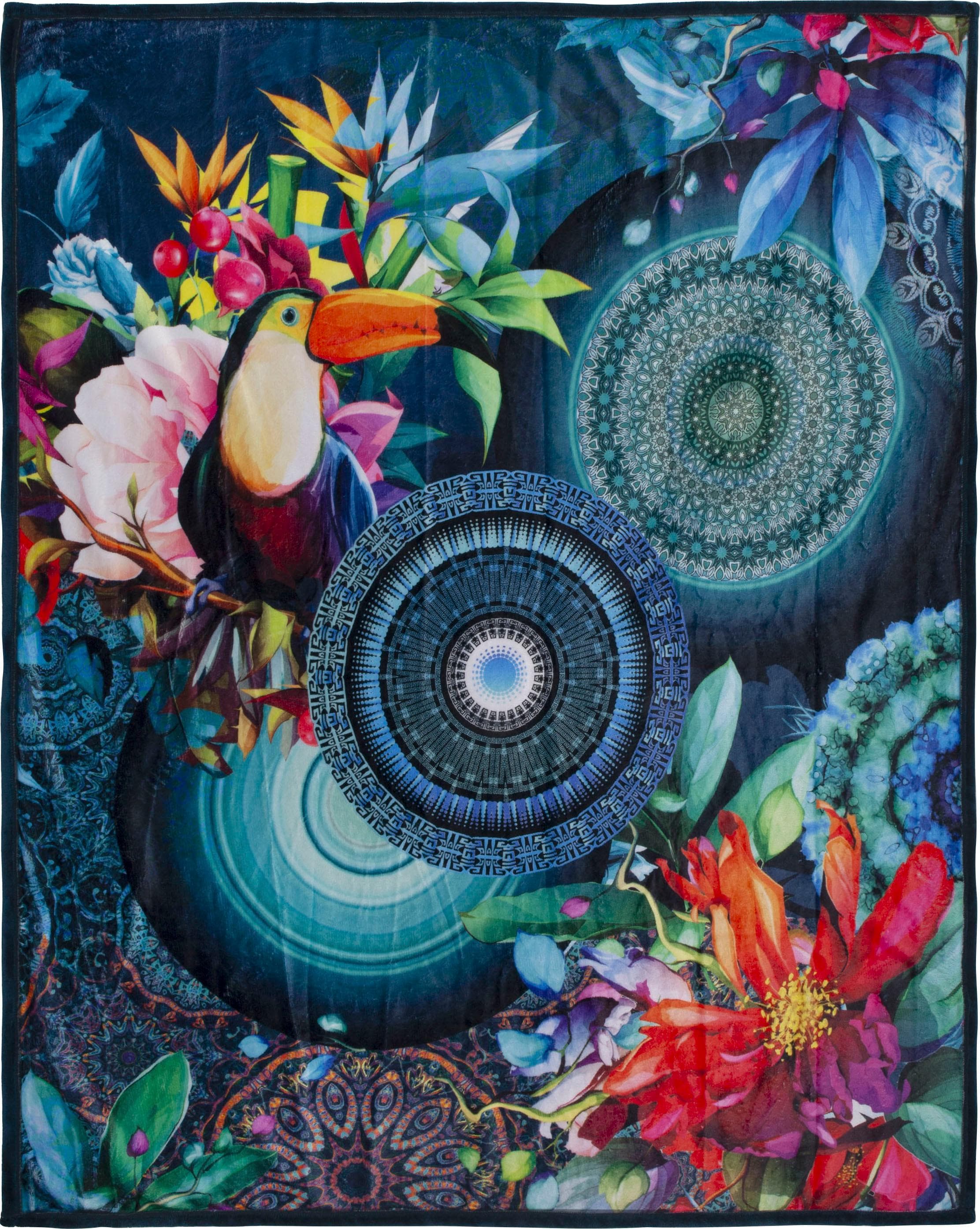 Hip Plaid Cailani Kuscheldecke: Weich & Wendeoptik in Dunkelblau