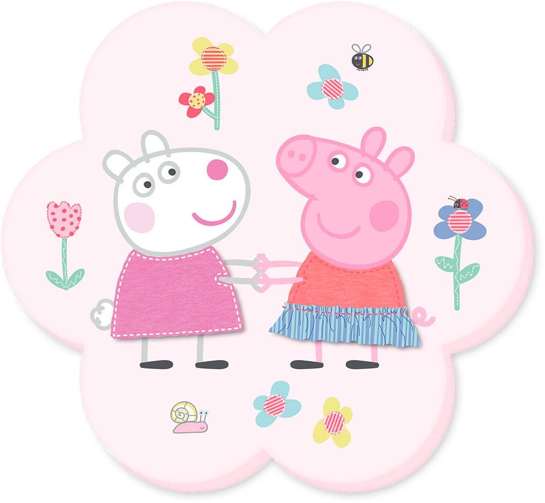 Peppa Pig Dekokissen Bunt Motivform 35x35cm Polyester