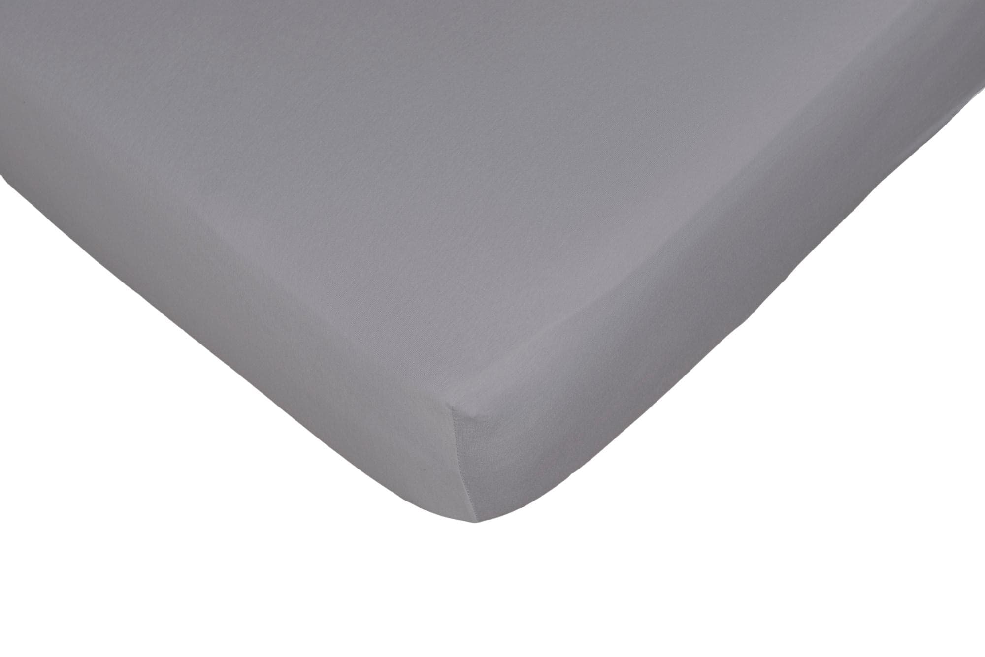 CASATEX Spannbettlaken Jerry Grau 100% Baumwolle Jersey