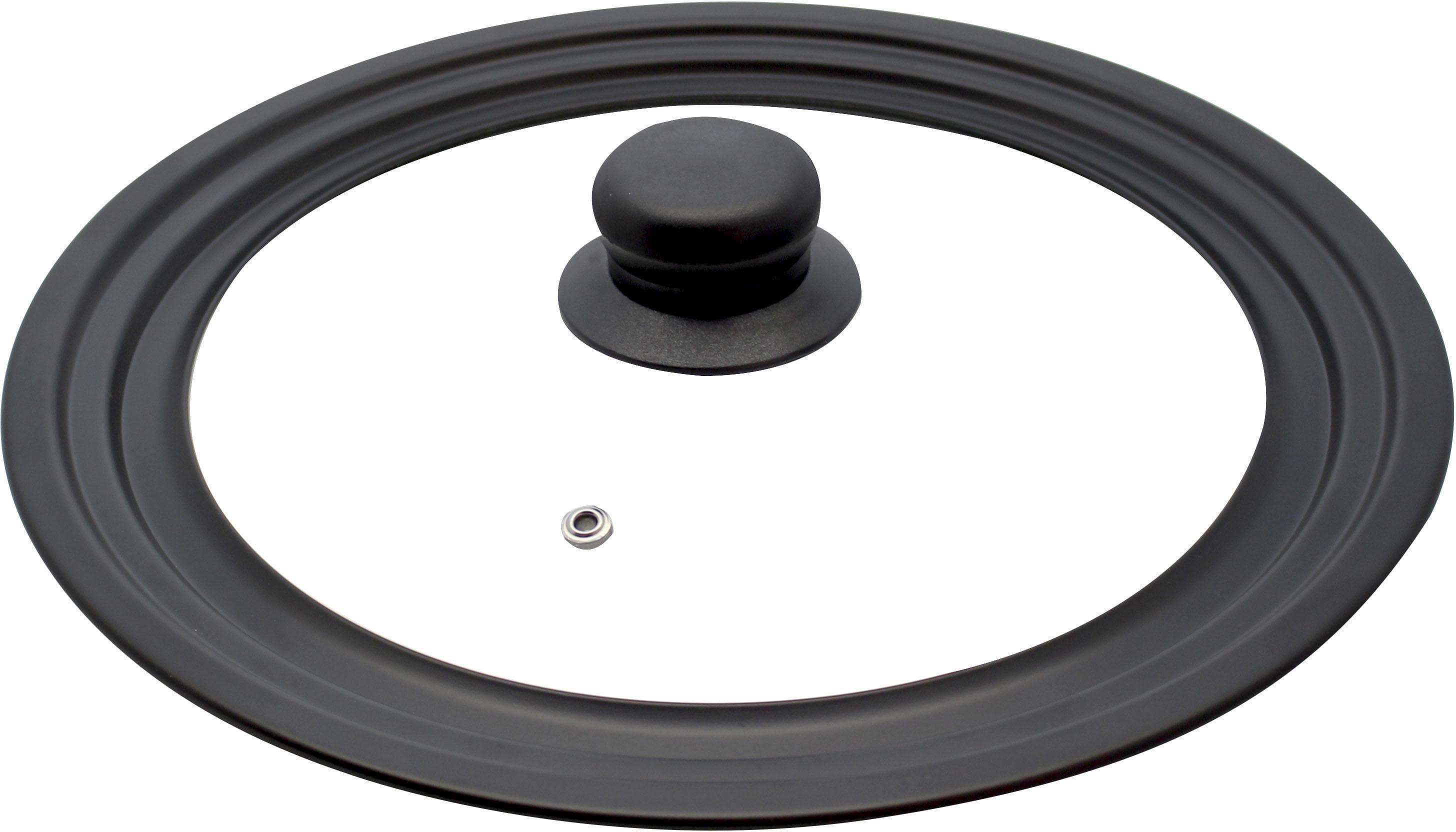 Universaldeckel ELO Schwarz Transparent Glas 20 cm