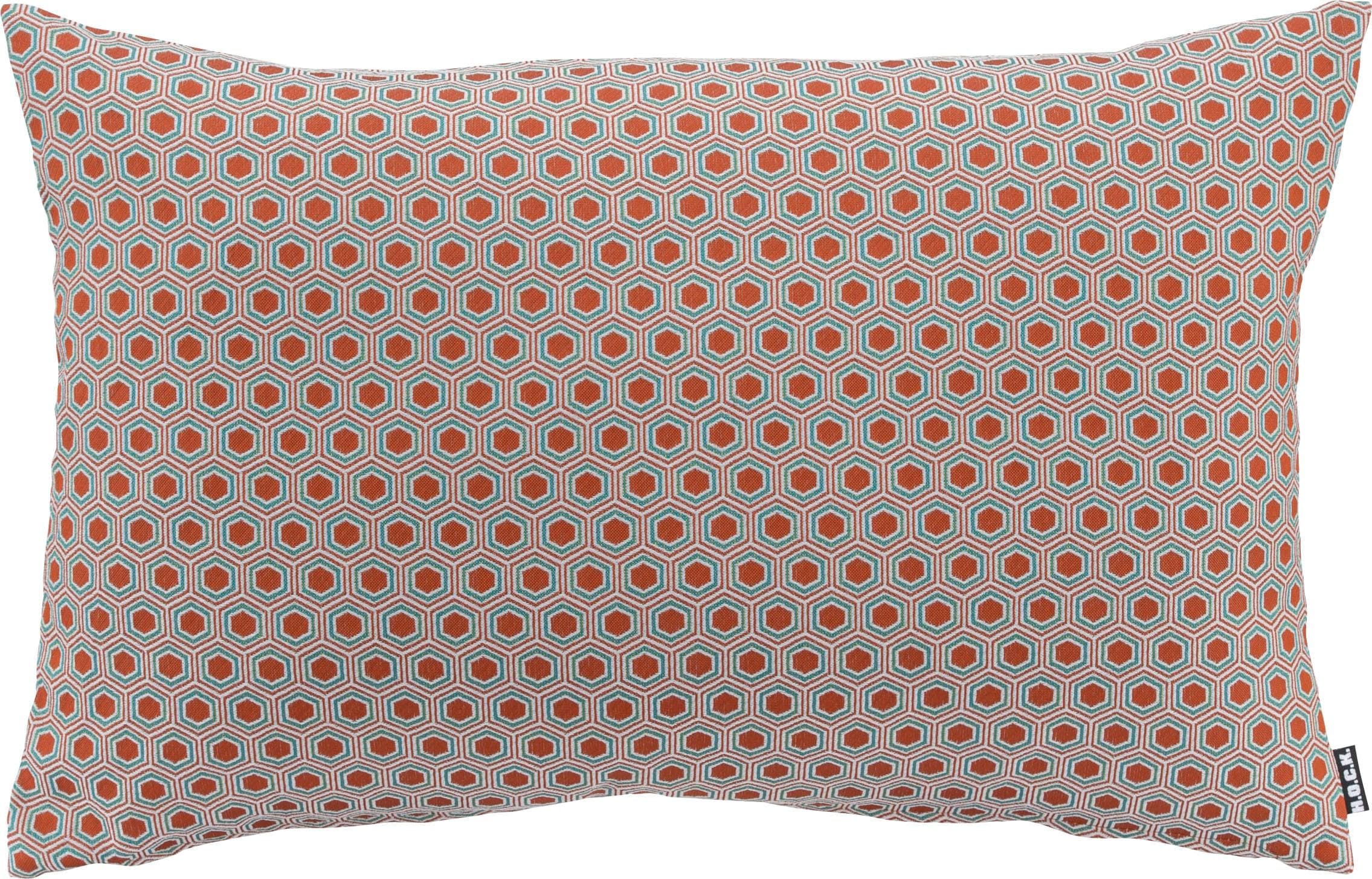 H.O.C.K. Dekokissen Kappi Bunt Sechseck-Muster Polyester