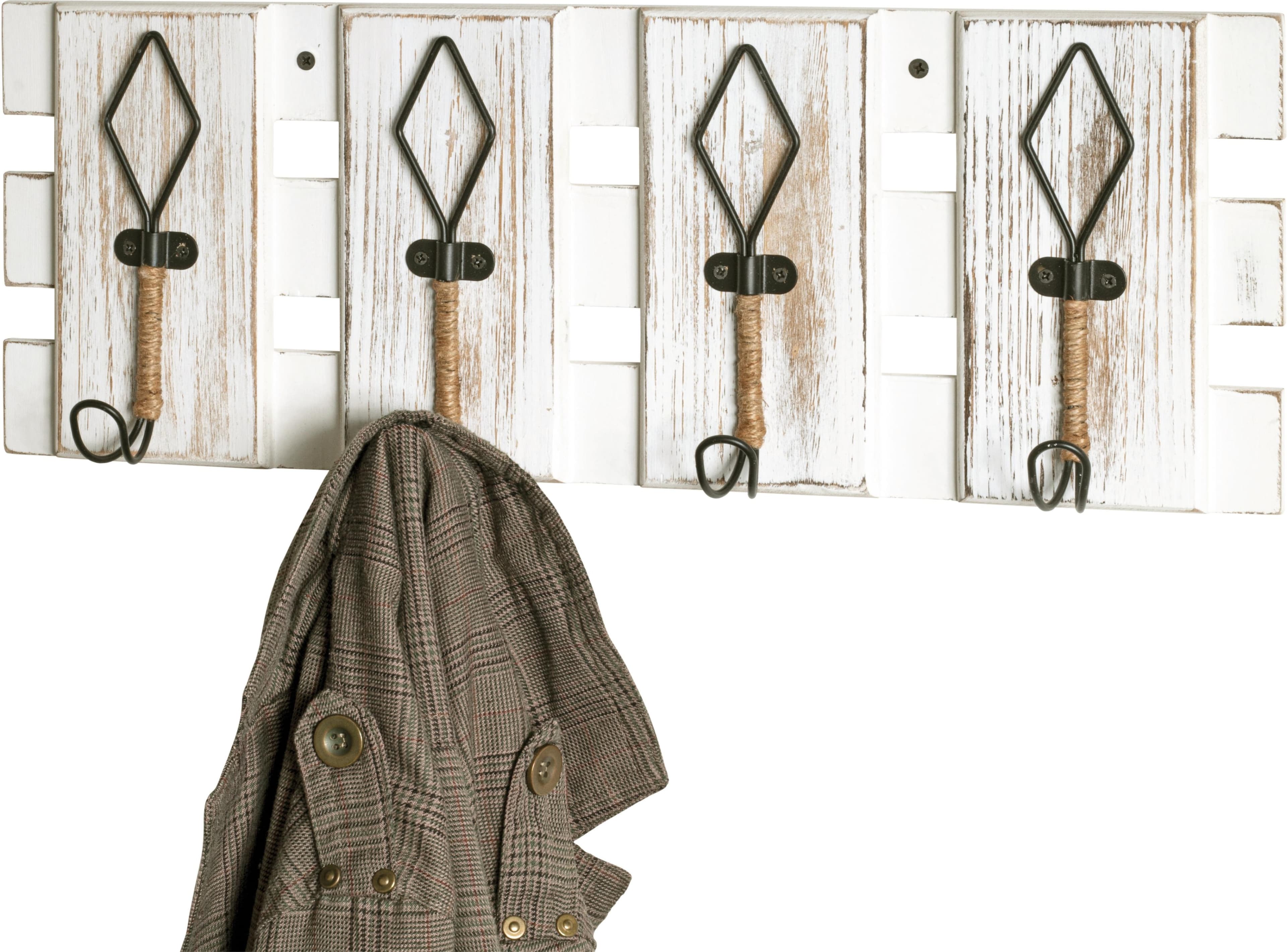 HAKU Garderobenleiste Weiss Vintage