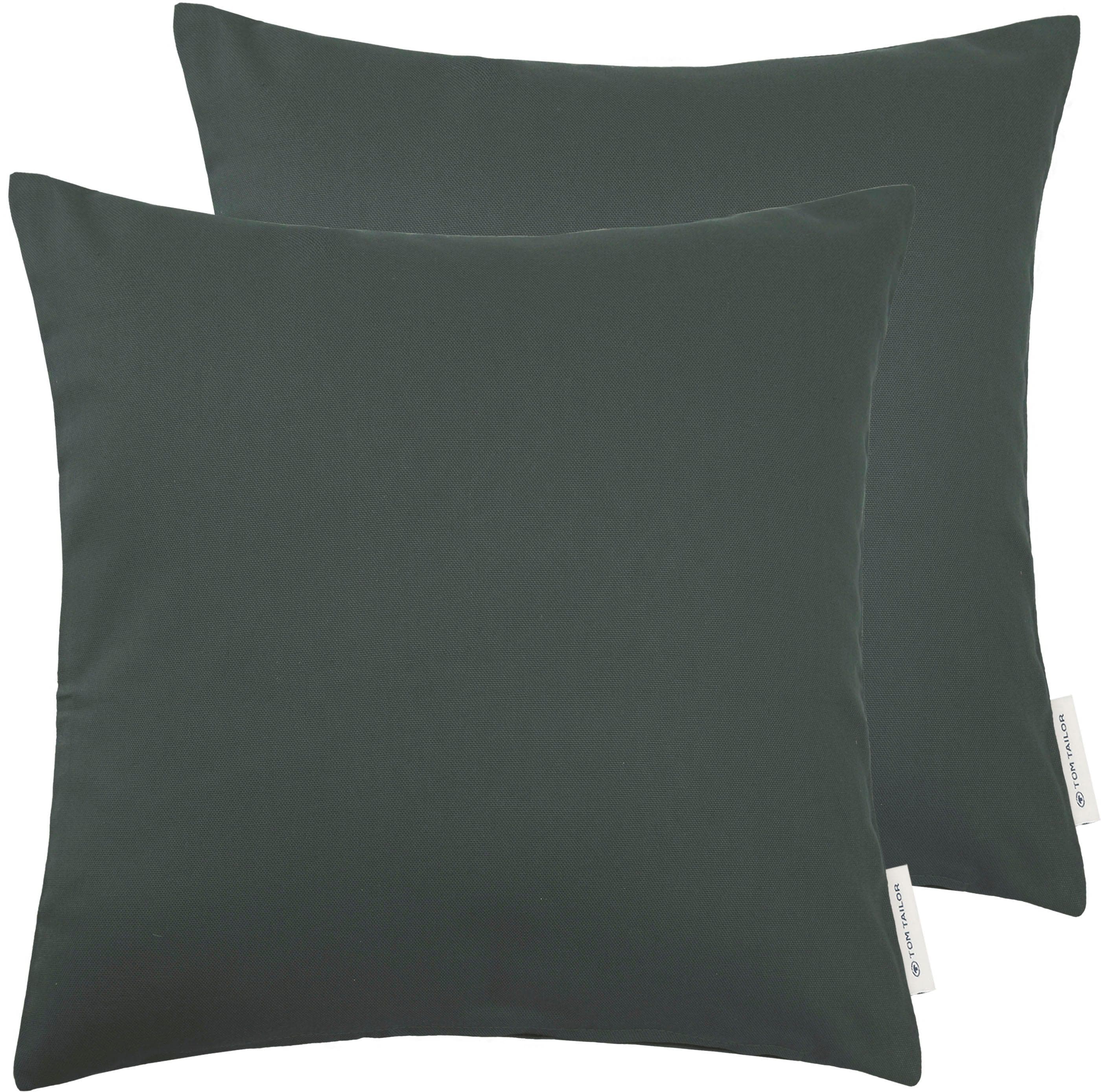 Dekokissen TOM TAILOR HOME "DOVE" Anthrazit Baumwolle