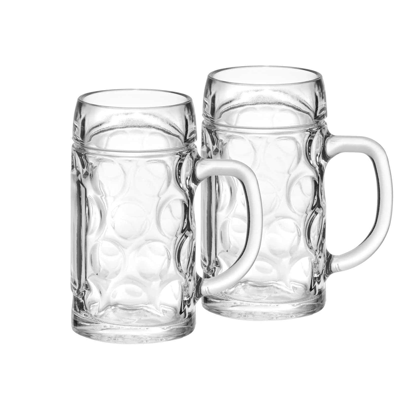 Van Well Bierkrug München 0,5 Liter 2er Set transparent Glas