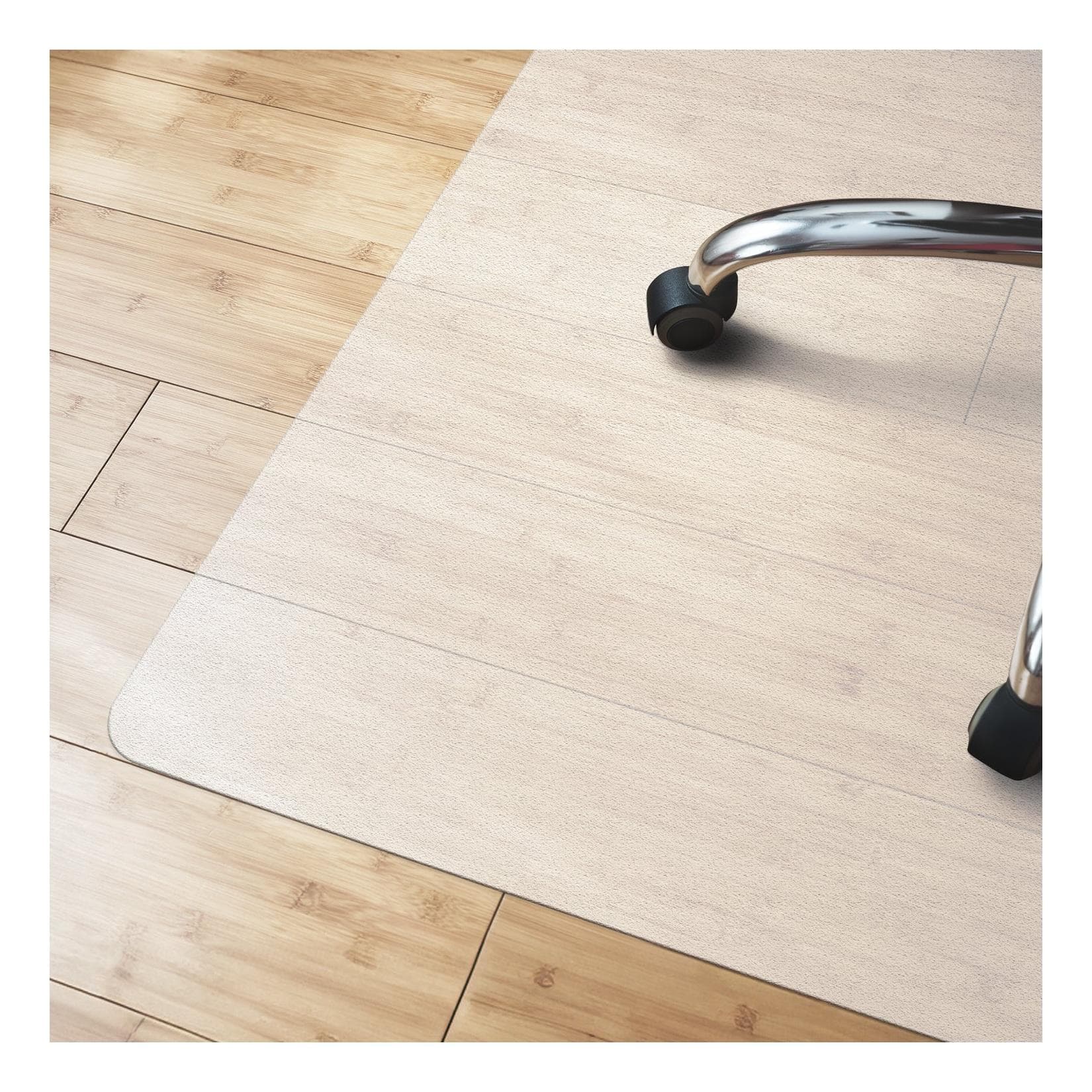 karathomeliving Bodenschutzmatte für Hartböden Polypropylen Semi-transparent