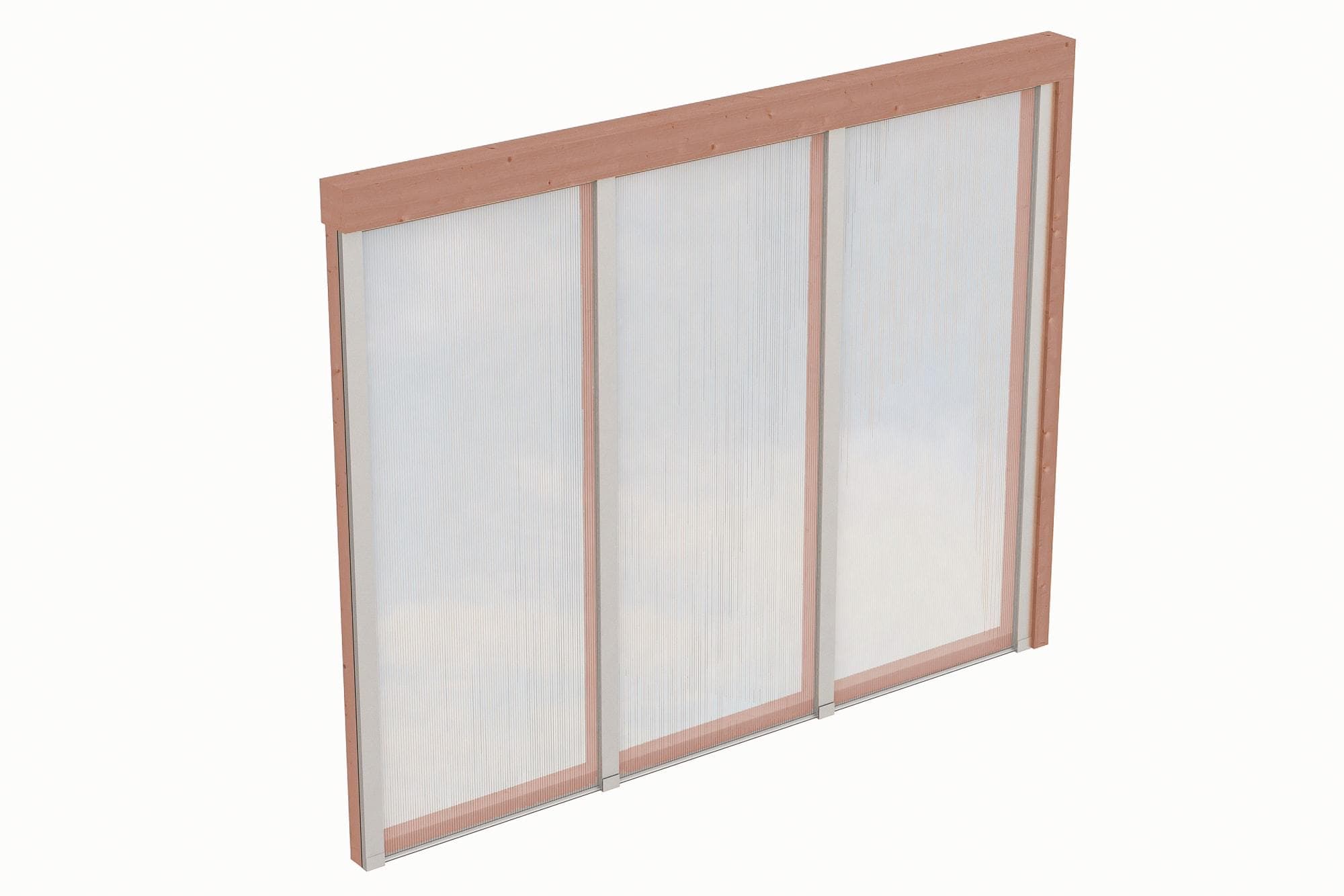 Carport-Seitenwand SKANHOLZ Beige Polycarbonat 255x200 cm
