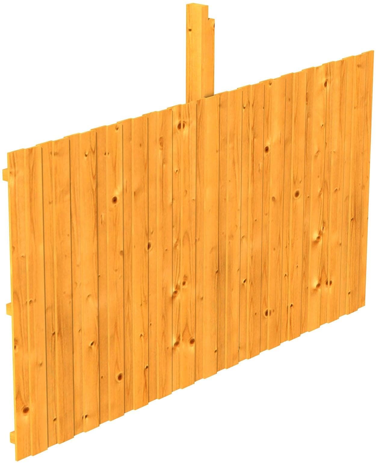 Carport-Rückwand SKANHOLZ Braun Eiche Hell 341x180 cm Holzwerkstoff