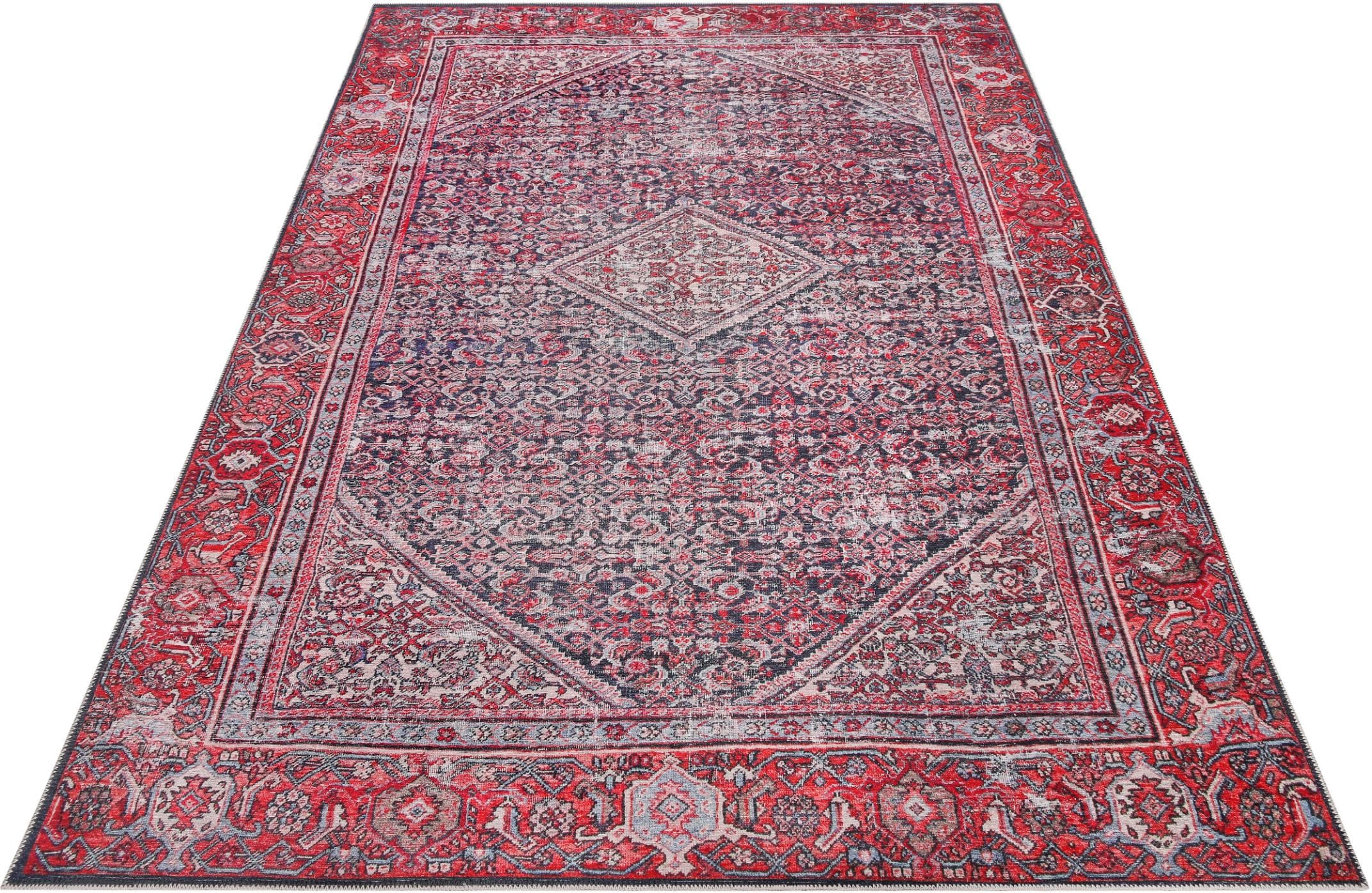 Wecon Home Retro Teppich: Samtartige Polyester Chenille für Wohnzimmer