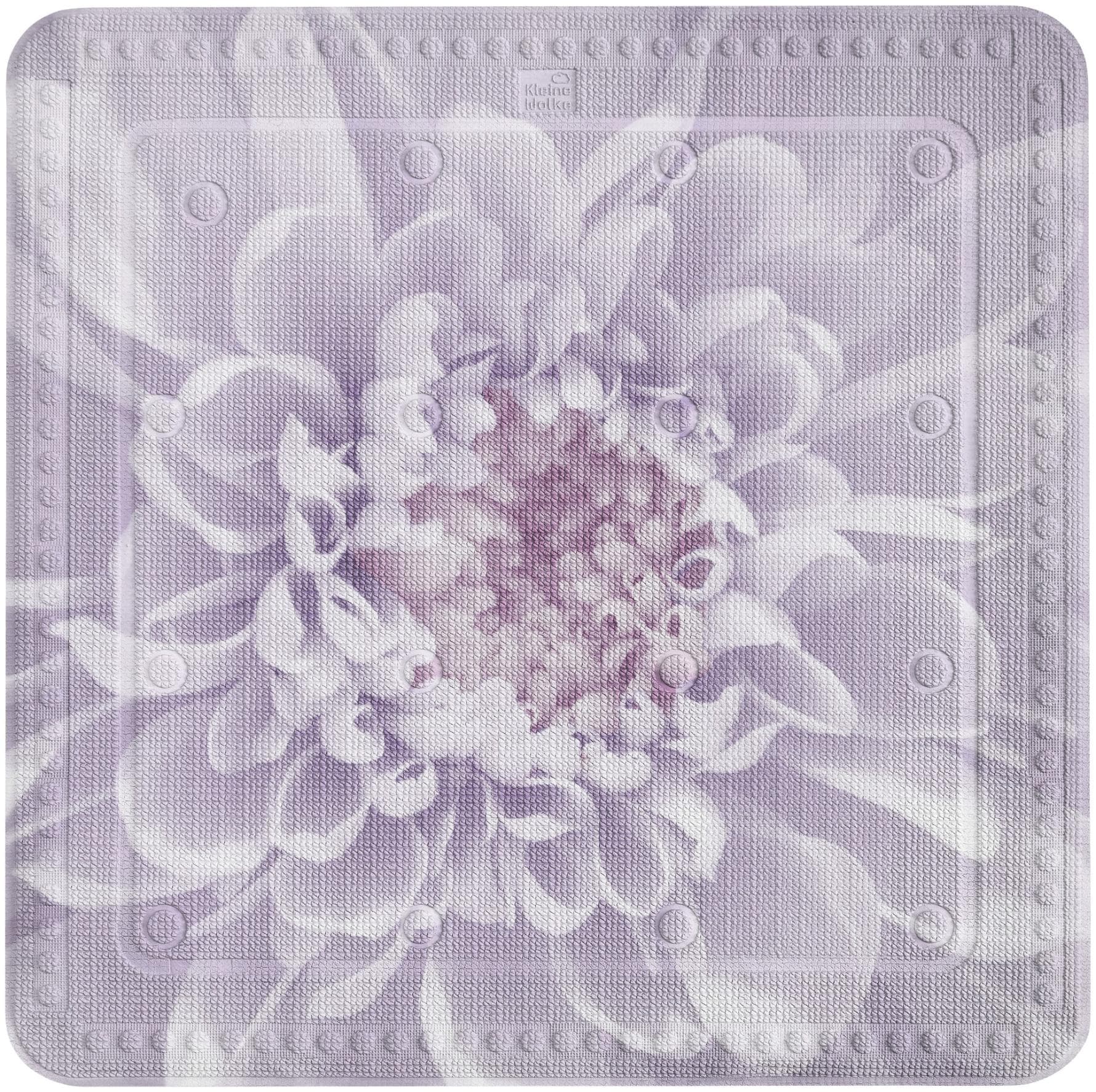 Duscheinlage KLEINE WOLKE "Dahlia" Lila PVC