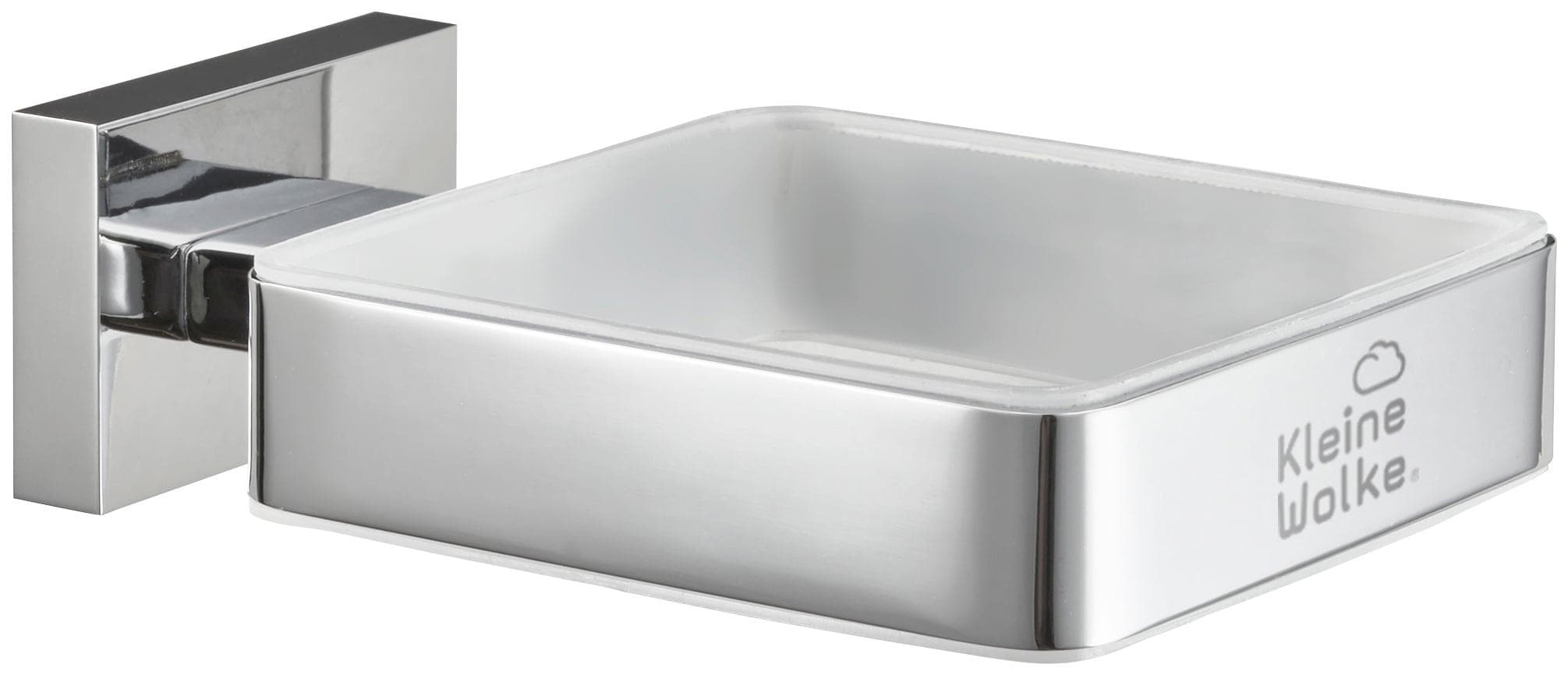 Kleine Wolke Meo Seifenspender: Glas/Edelstahl Design für Badezimmer