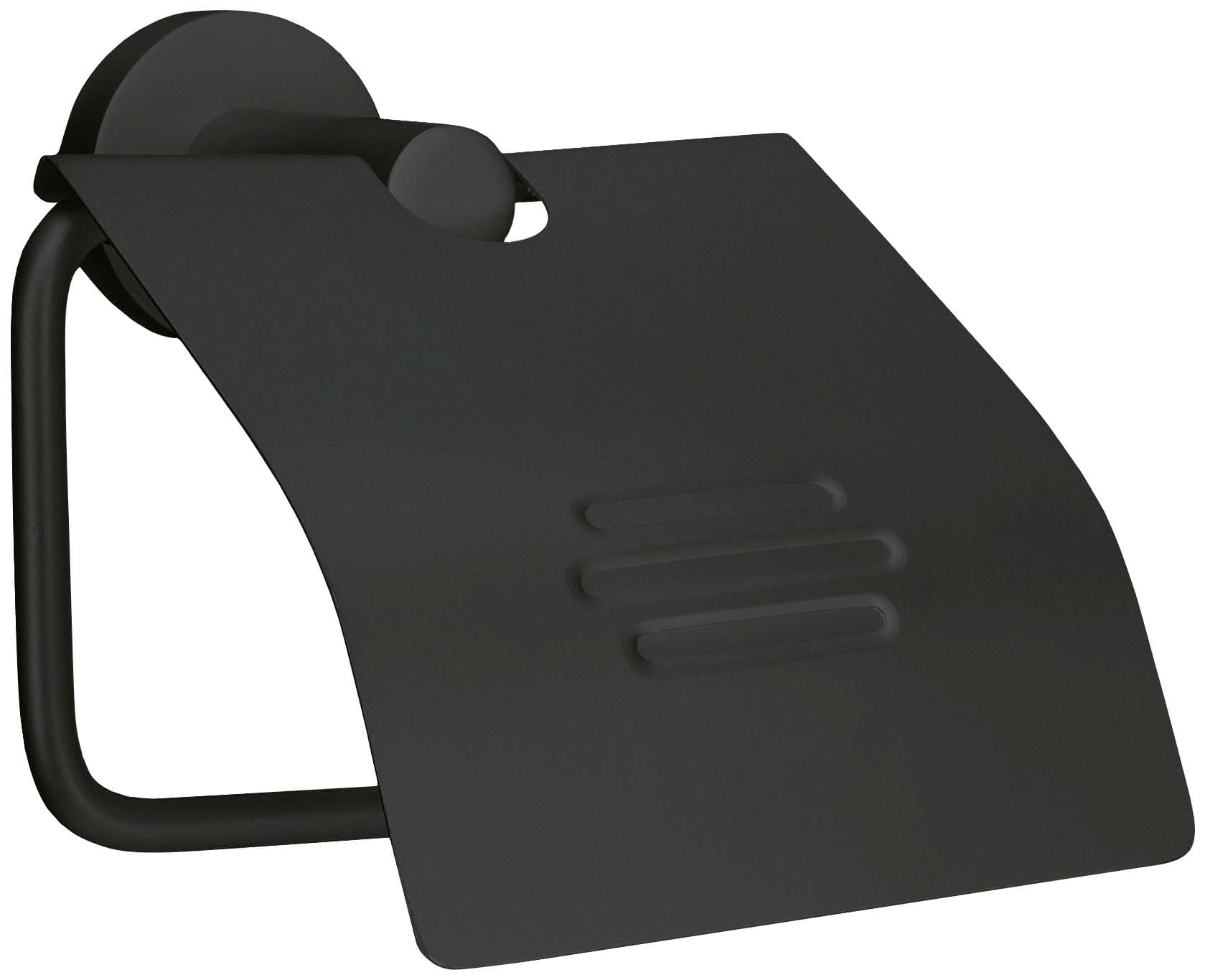 Kleine Wolke Toilettenpapierhalter Apollo Nero Schwarz Aluminium