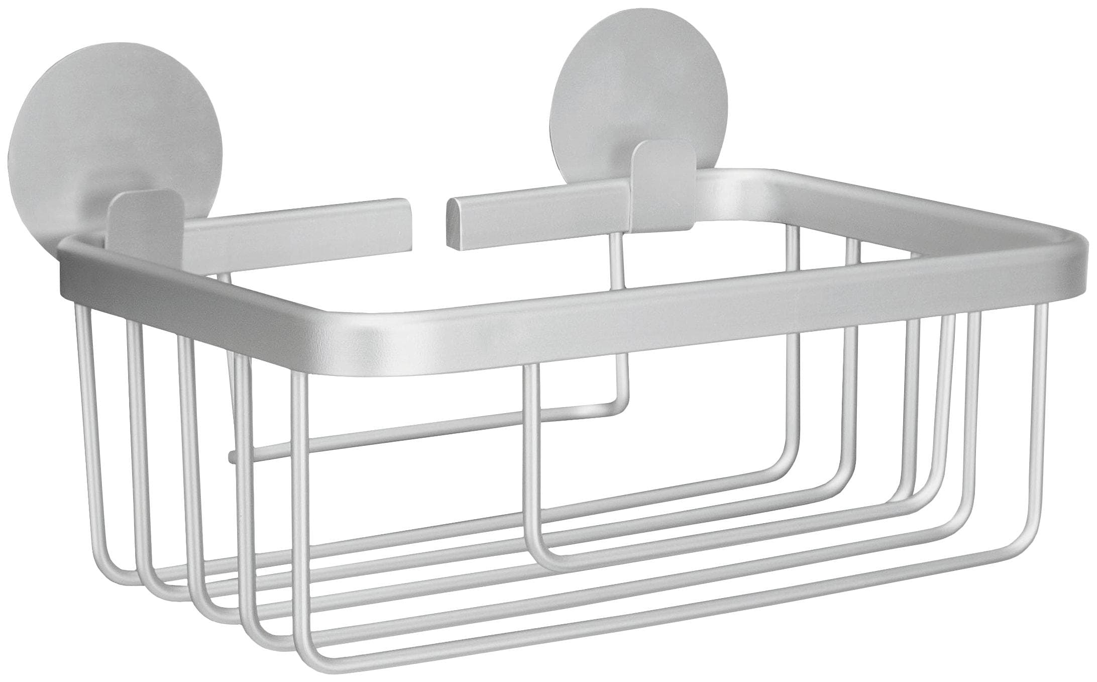 Kleine Wolke Duschkorb Rocco Aluminium Grau