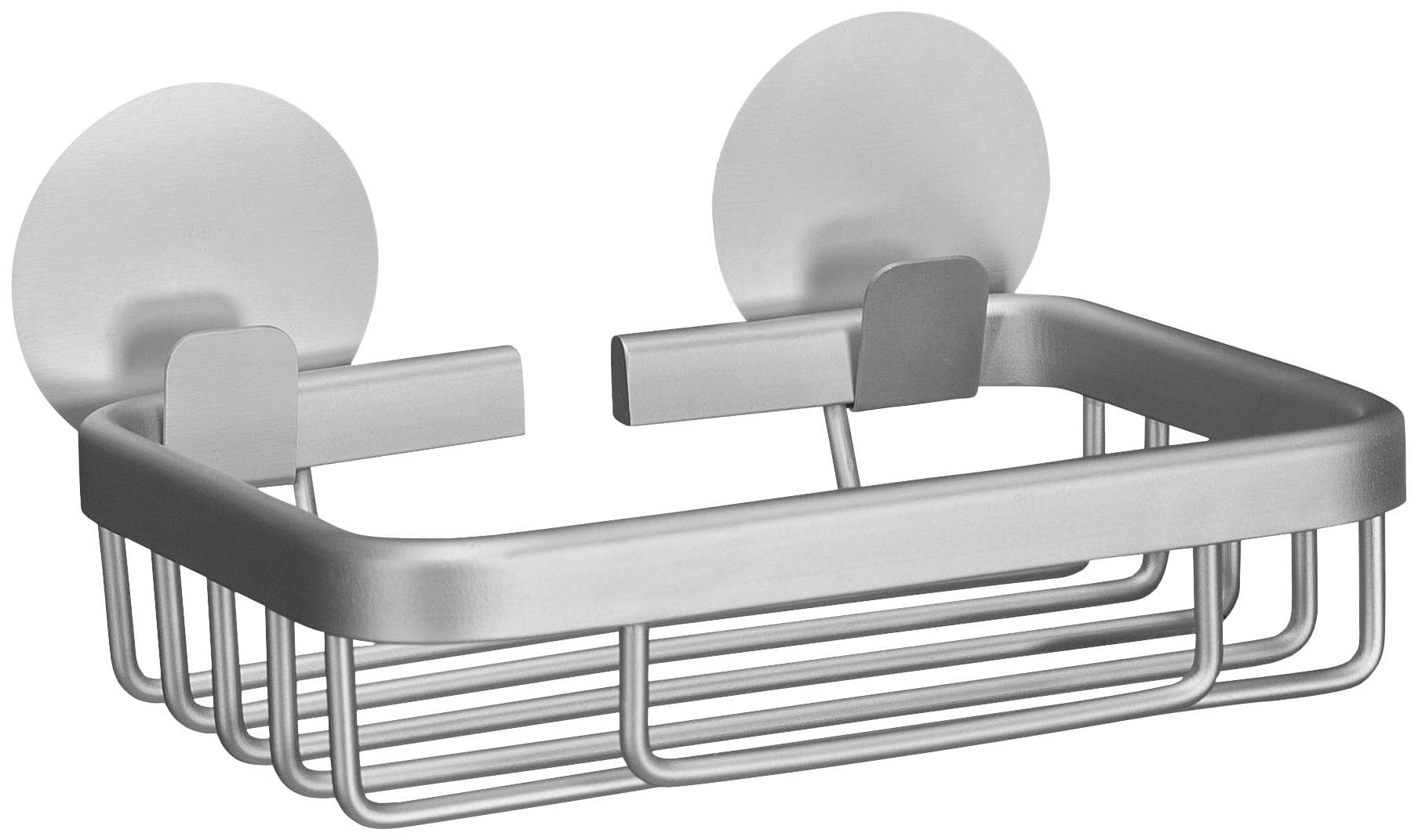 Kleine Wolke Seifenablage Rocco Grau Aluminium Wandmontage