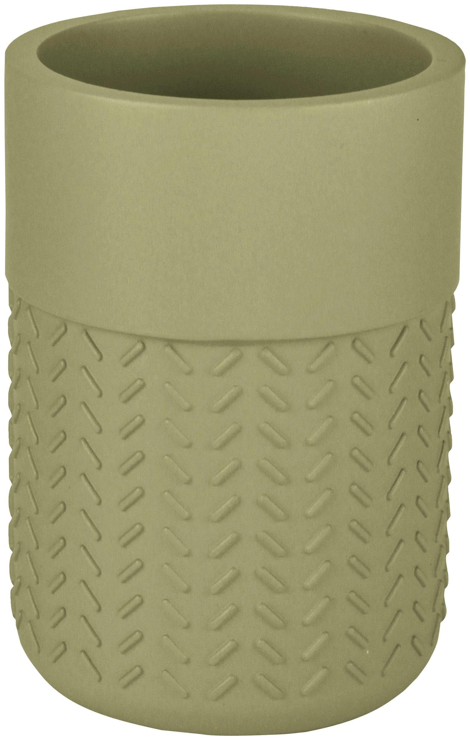 Zahnputzbecher KLEINE WOLKE "Dash", grün, Polyresin