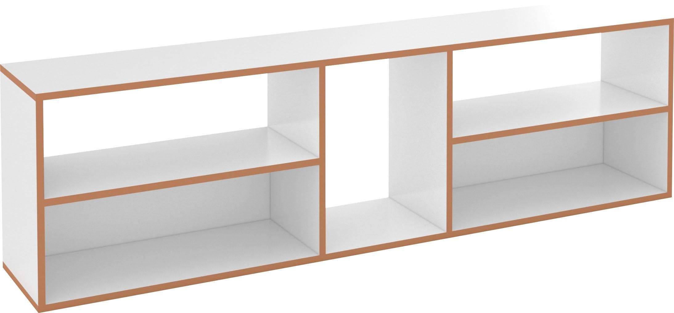 Mehrzweckregal TOJO hanibal low Weiß MDF 198x58x35 cm