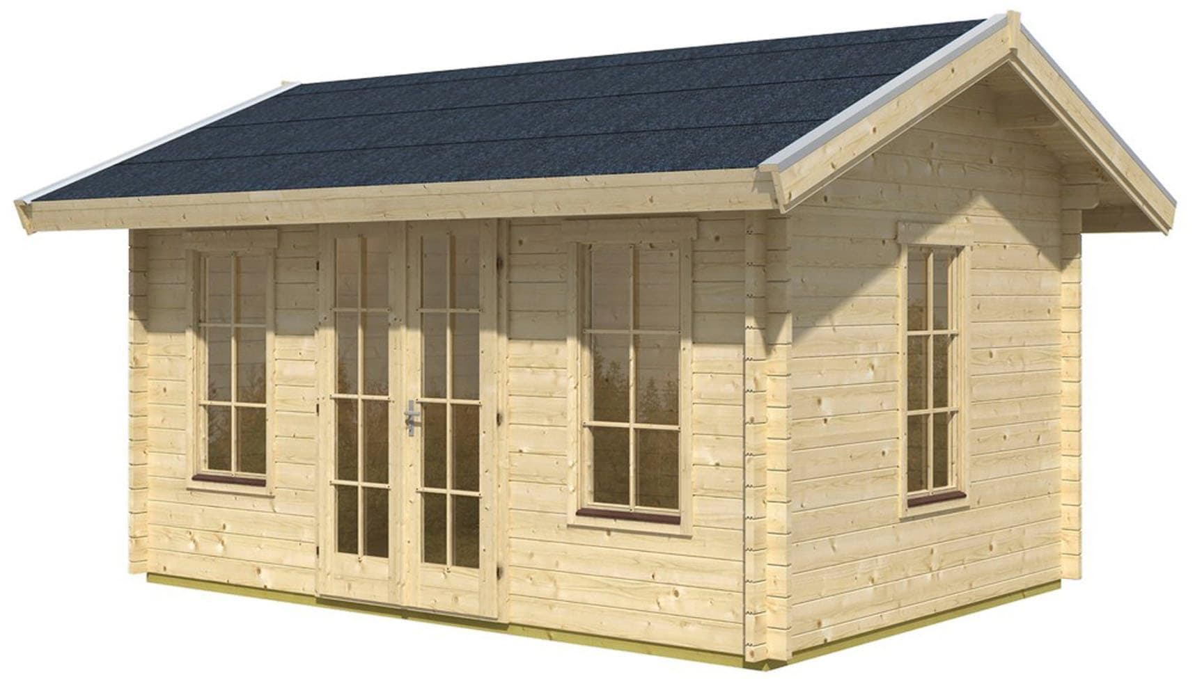 Gartenhaus SKANHOLZ Lugano 1 Holzwerkstoff Blockbohlensystem