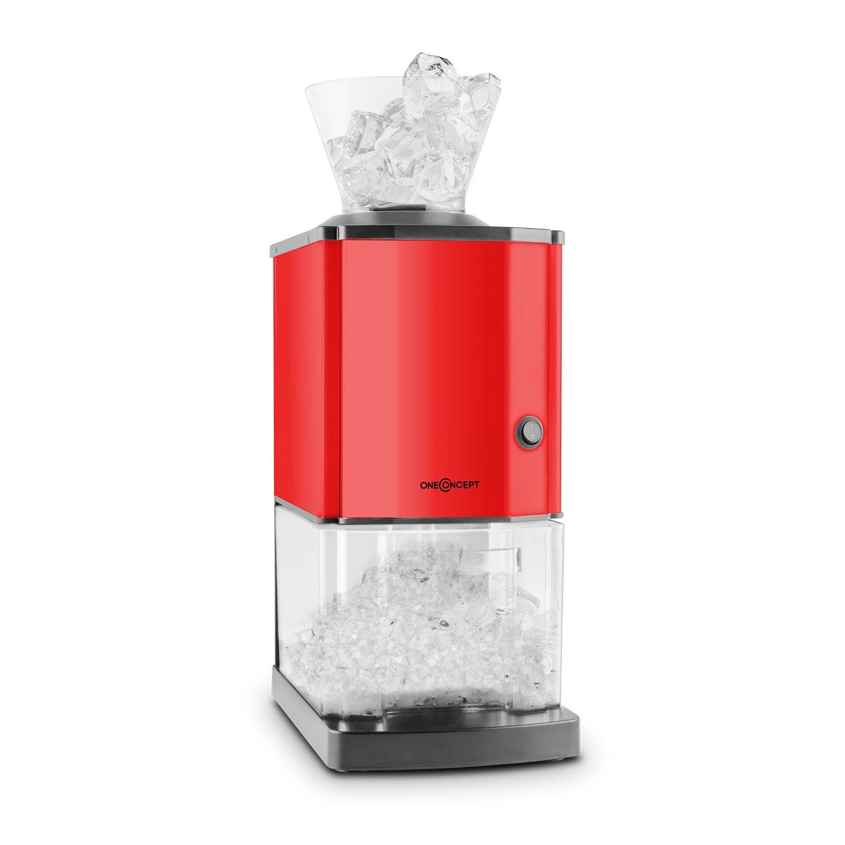 Klarstein Icebreaker Ice Crusher 15kg/h Rot mit 3,5L Behälter