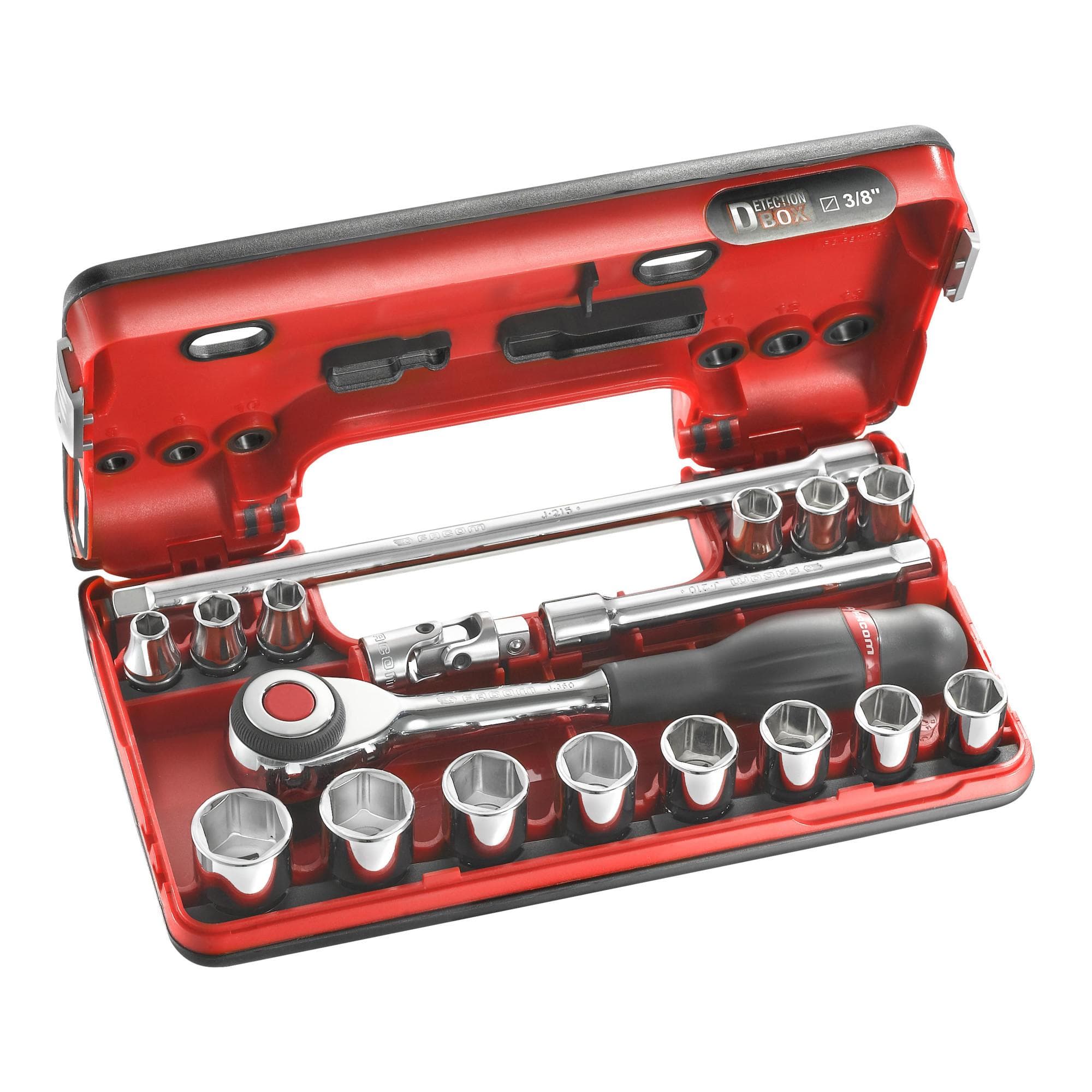 Facom Steckschlüssel-Set 3/8" 6-Kant D-Box J.360DBOX1