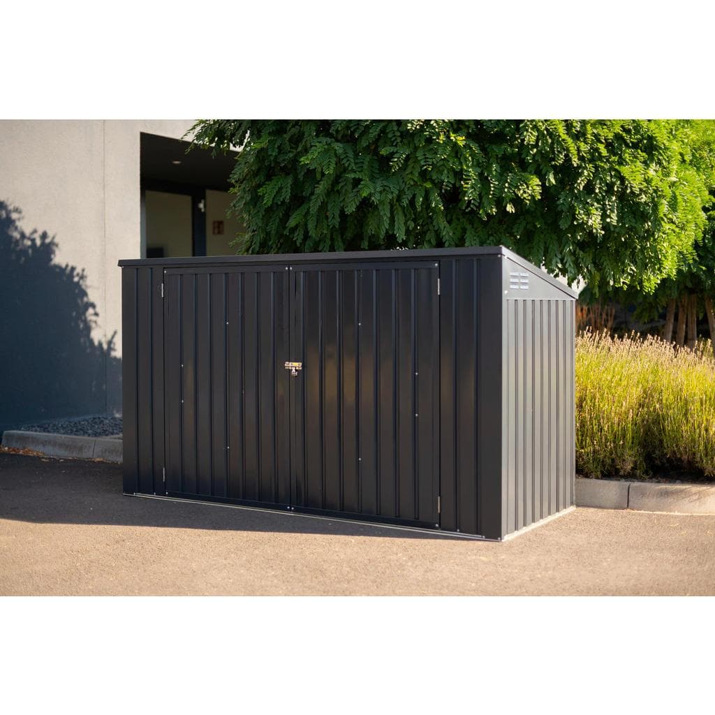 Westmann Mülltonnenbox Grau Stahl