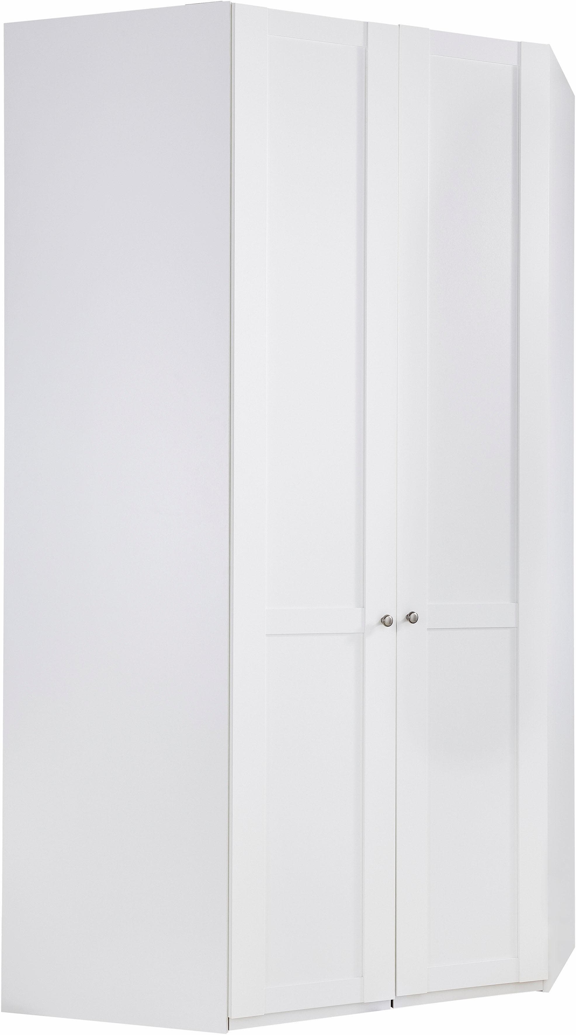 Eckkleiderschrank mit LED-Beleuchtung