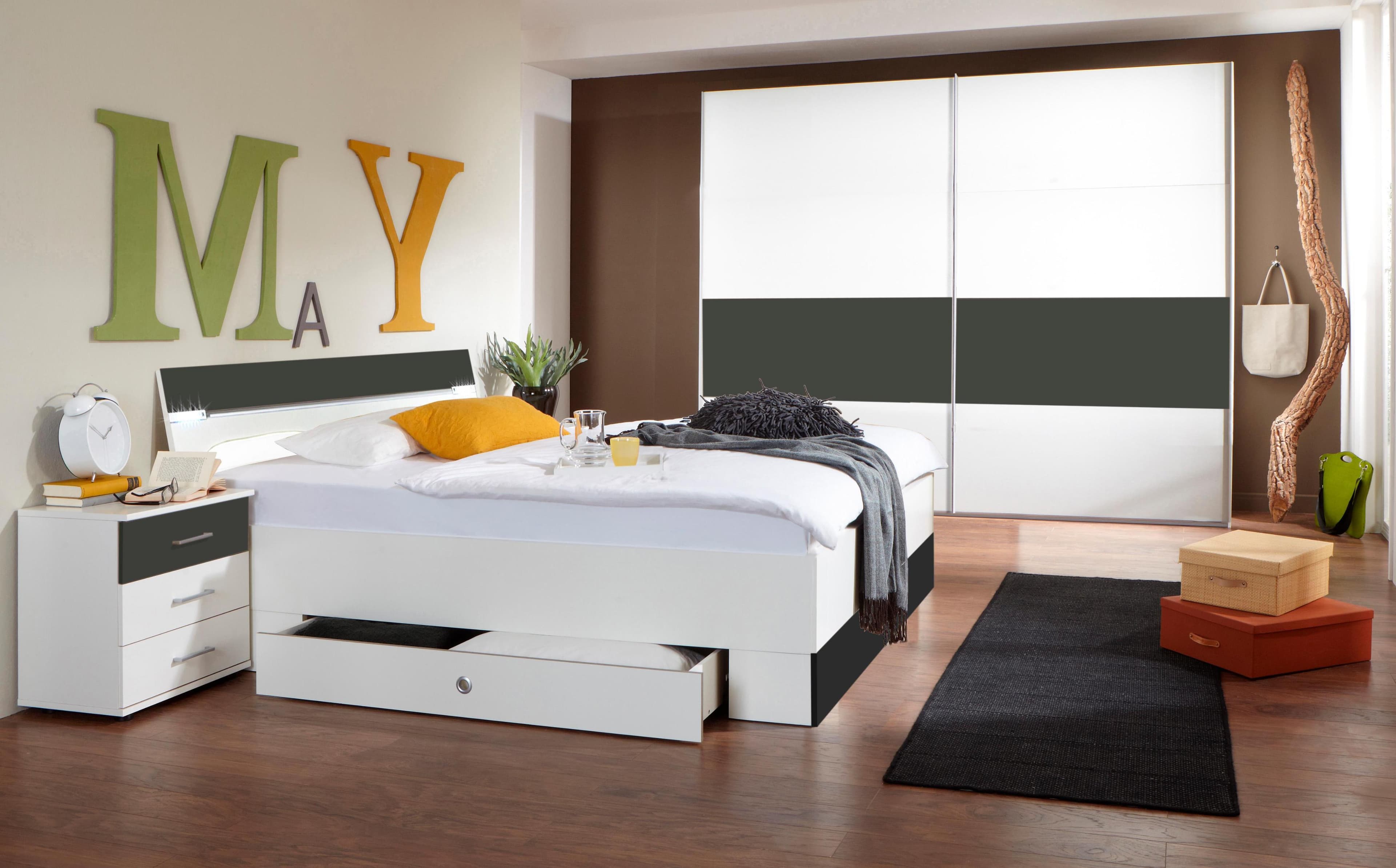 Wimex Nachtkonsole Cheep - Modernes Design in Weiß/Grafit