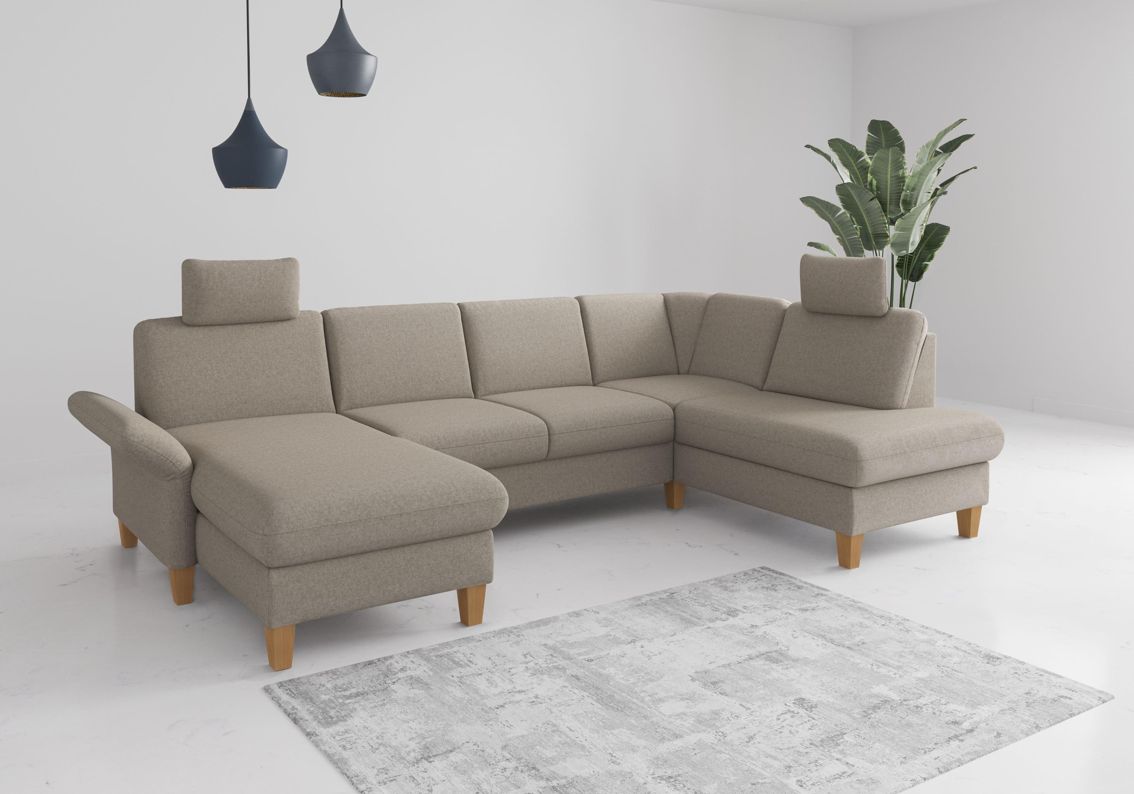 Wohnlandschaft Sofa in Grau (Taupe) - Vielseitig und Komfortabel