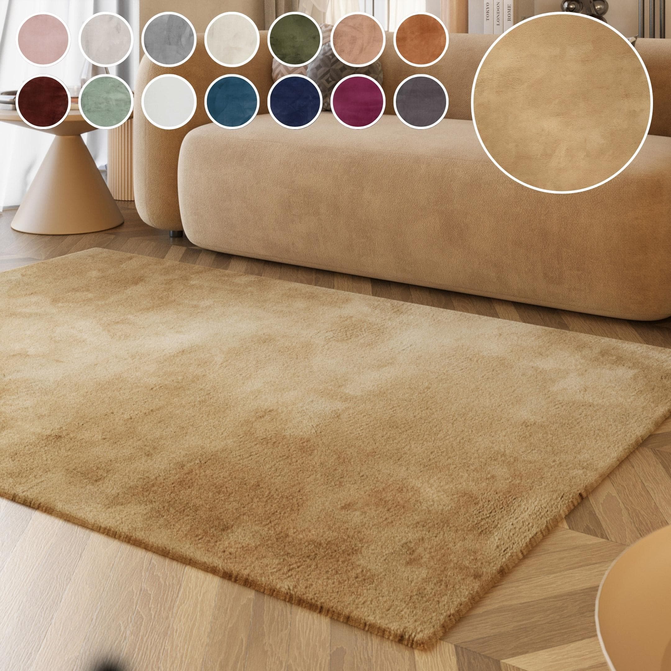 ESPRIT Hochflor-Teppich Alice Beige Kunstfell