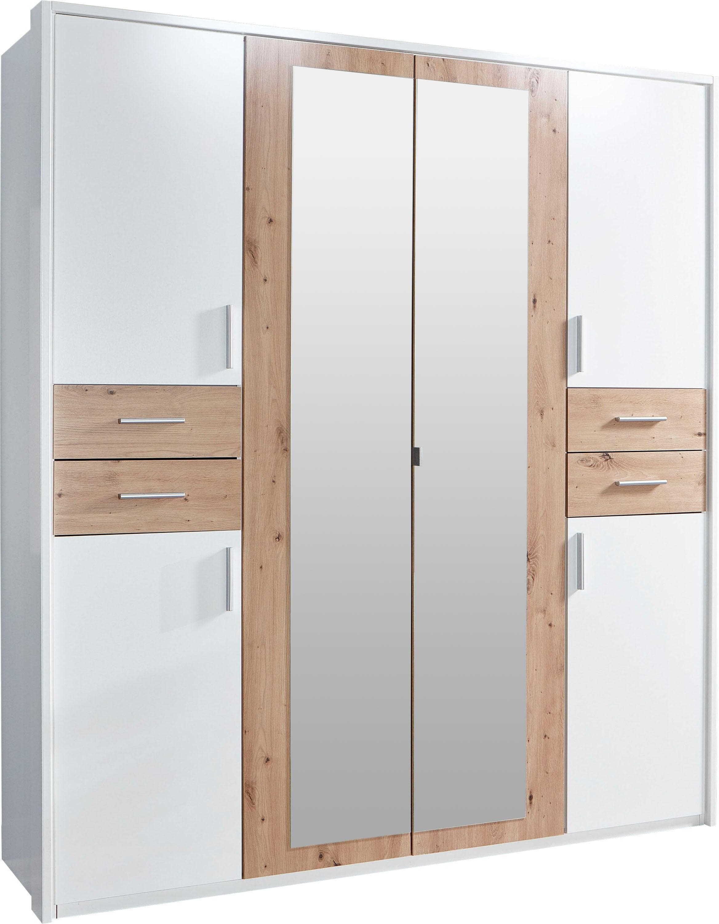 Drehtürenschrank mit Spiegeln und Schubladen - Passepartout-Design