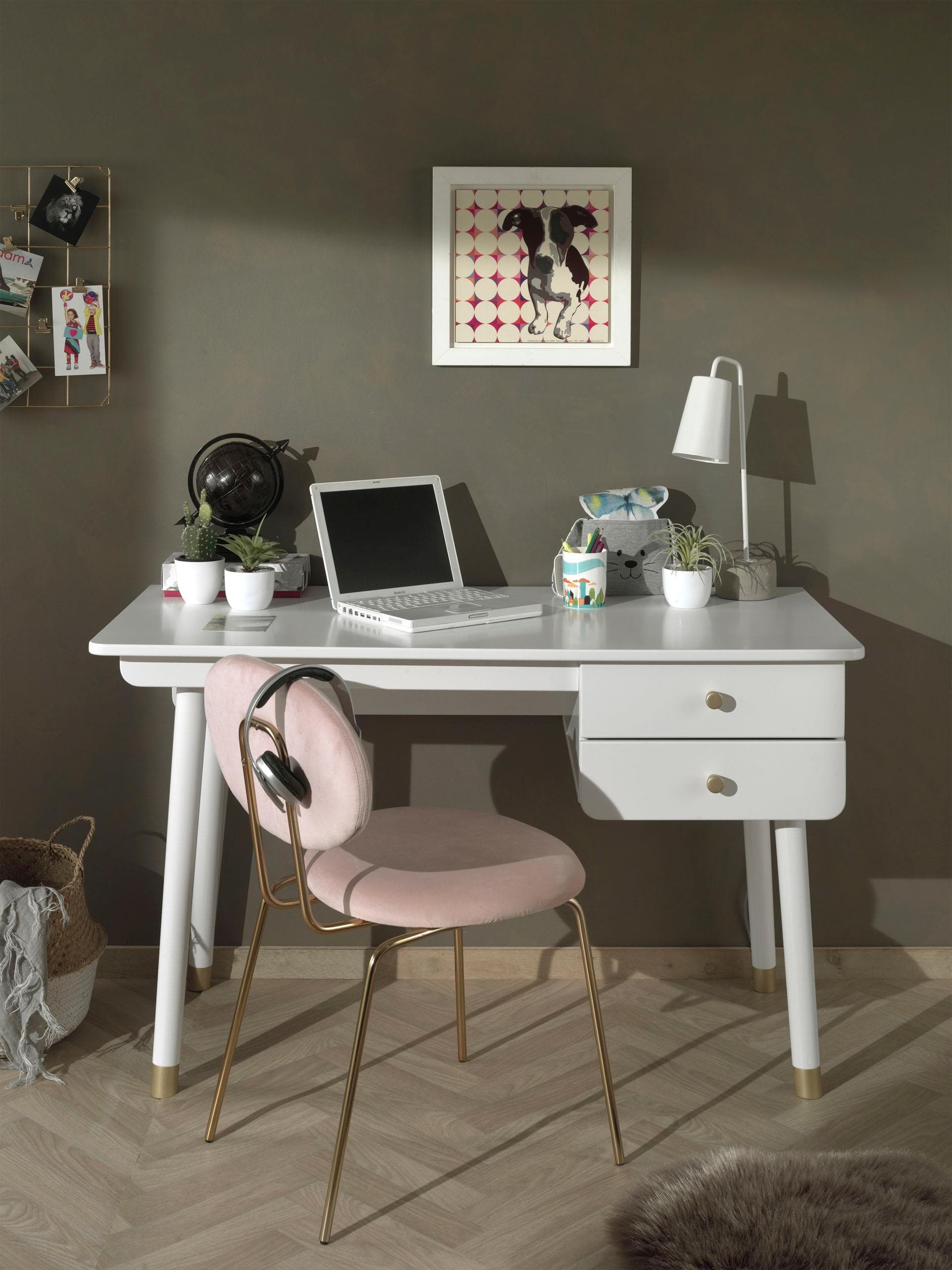 Kinderschreibtisch aus MDF mit Jugendstil-Design | Made in Europe