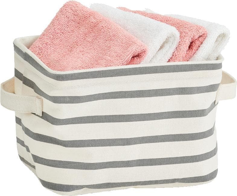 ZELLER PRESENT Aufbewahrungsbox 3-tlg. Grau Polyester