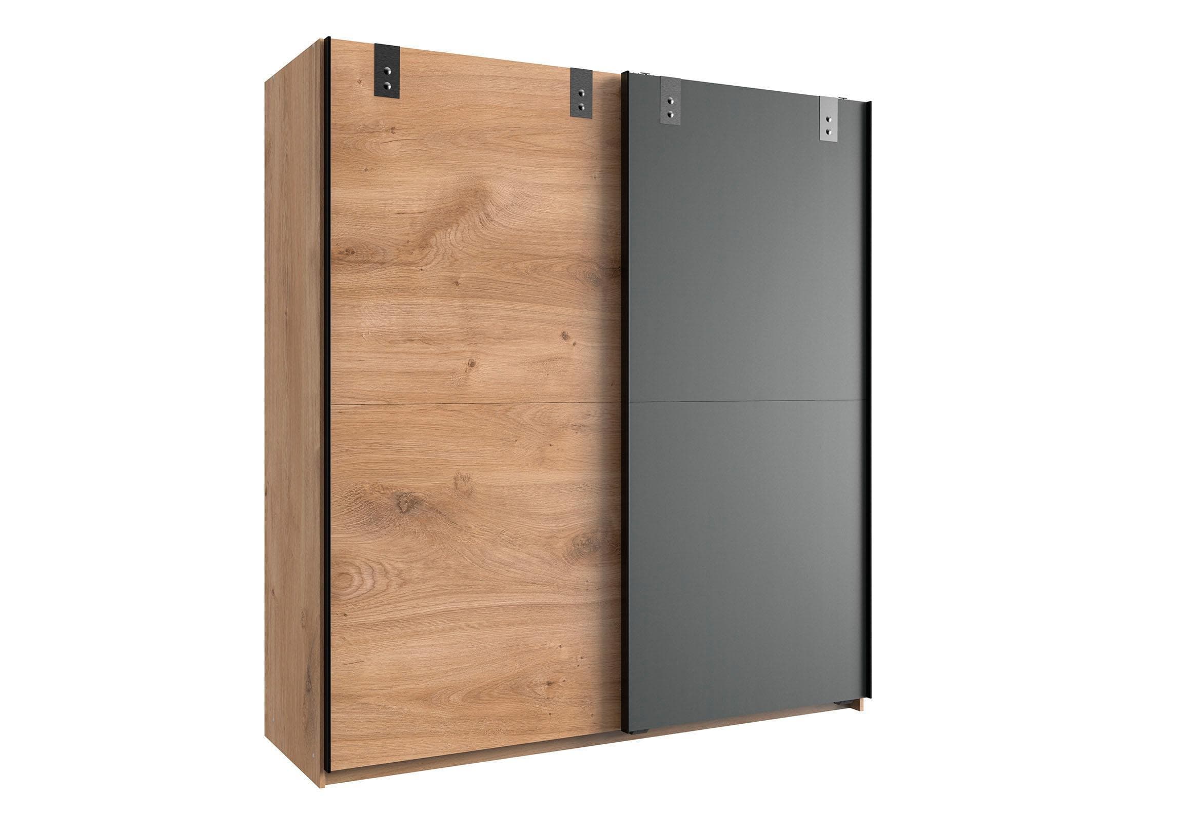 Wimex Schwebetürenschrank Liverpool Grau Graphit Industrial Look