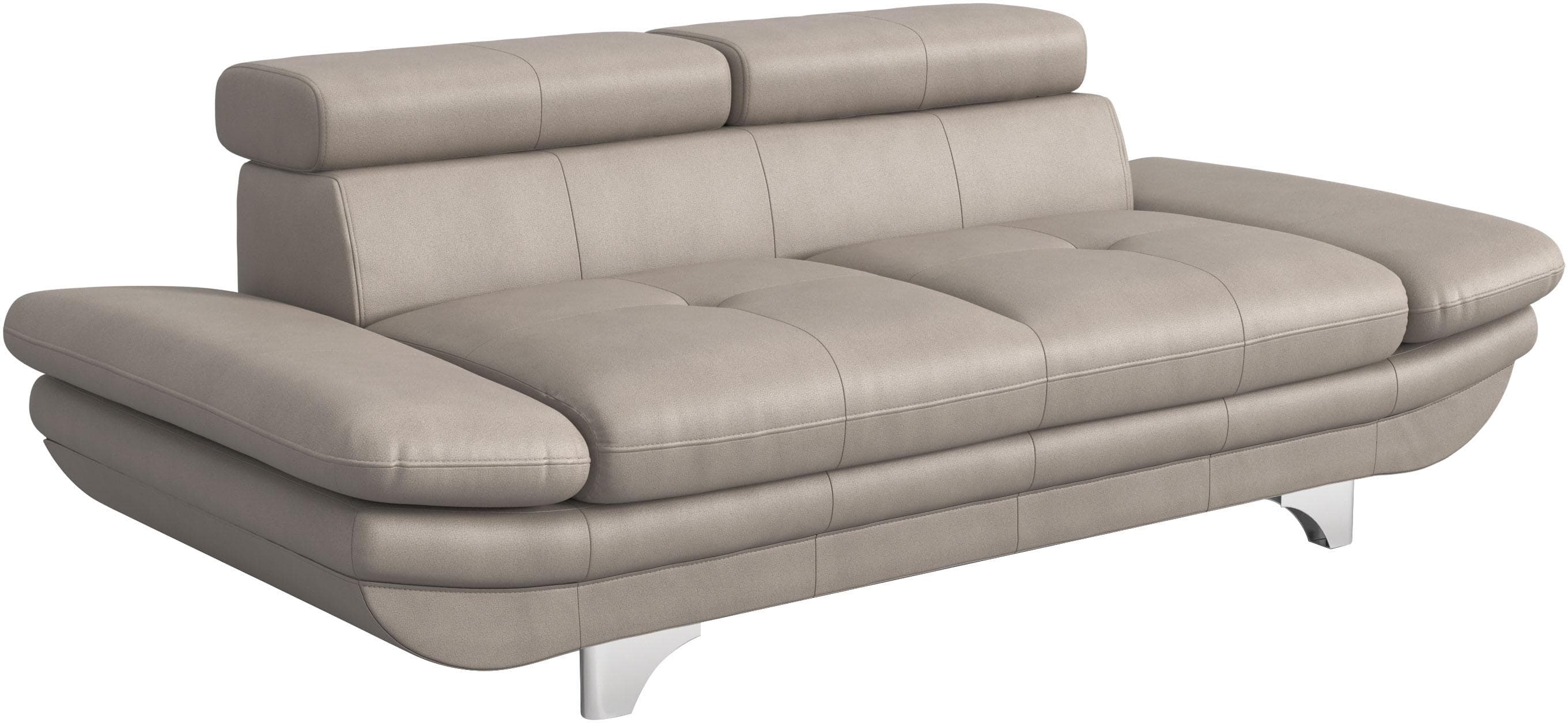 COTTA Enterprise 2-Sitzer Sofa Grau mit Verstellung