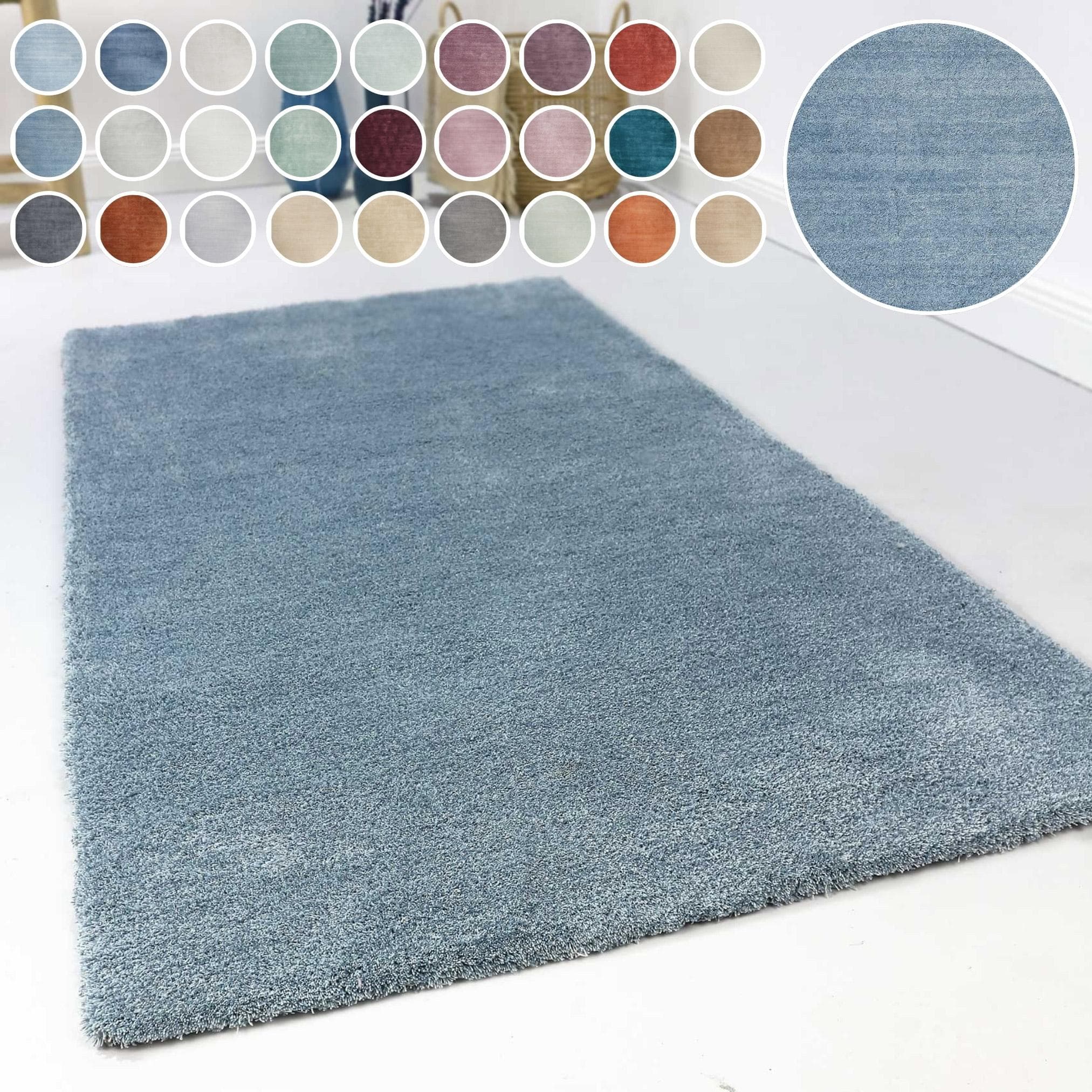 Esprit Teppich Loft ESP-4223 Blau Meliert Shaggy