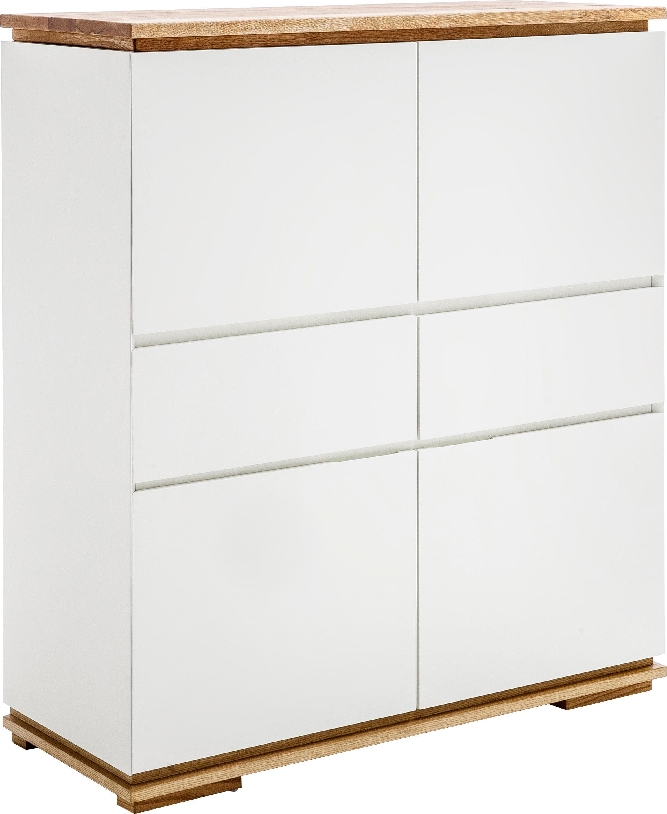 MCA furniture Highboard Chiaro Weiß Eiche Modern