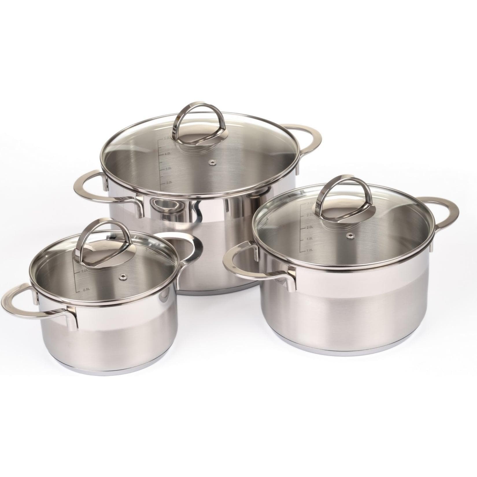 GRÄWE Topfset PRO-Line-06 6-teilig Edelstahl