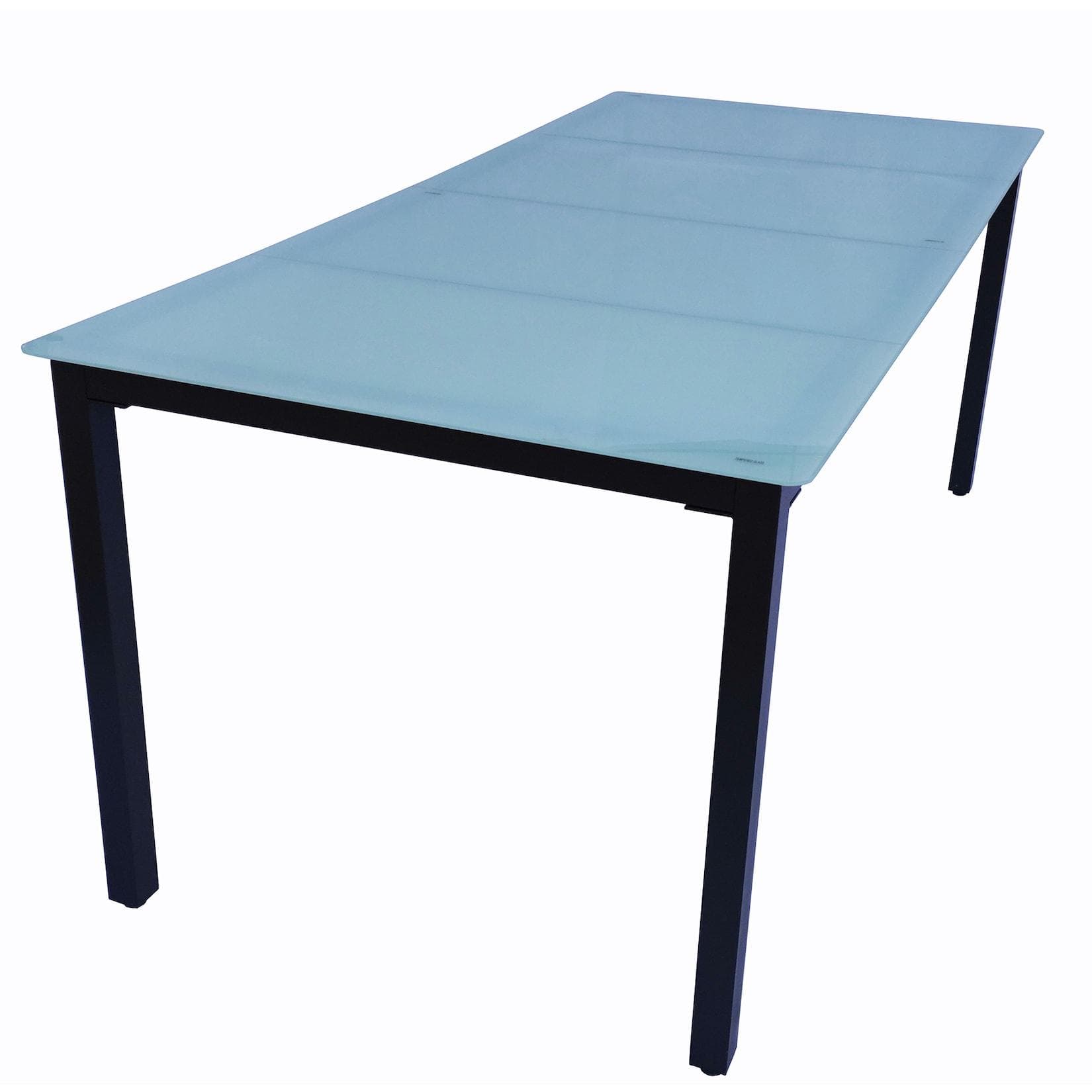VCM Gartentisch Anthrazit Aluminium Glas