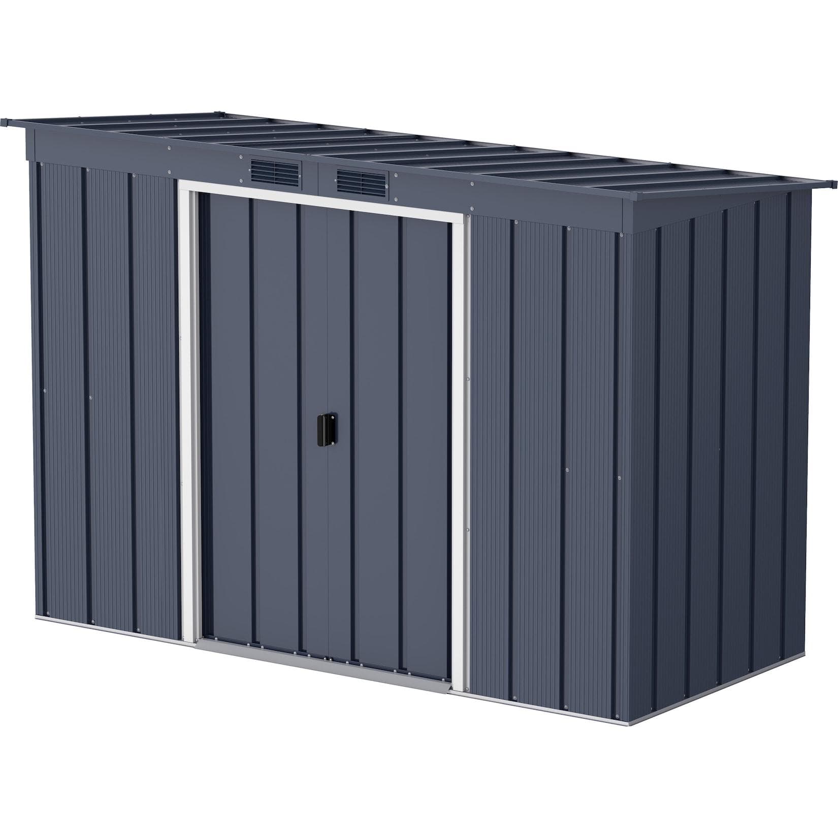 Duramax Metall Gartenhaus 263x113 Geräteschuppen Schiebetür