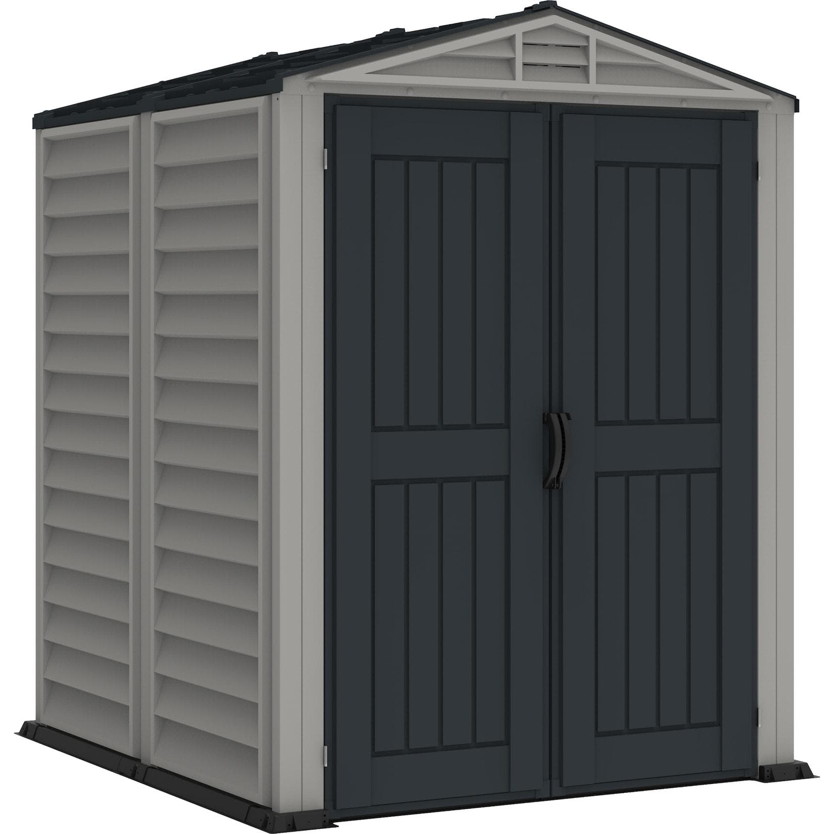 Duramaxx Kunststoff Gartenhaus 171x171 Geräteschuppen Drehtüren