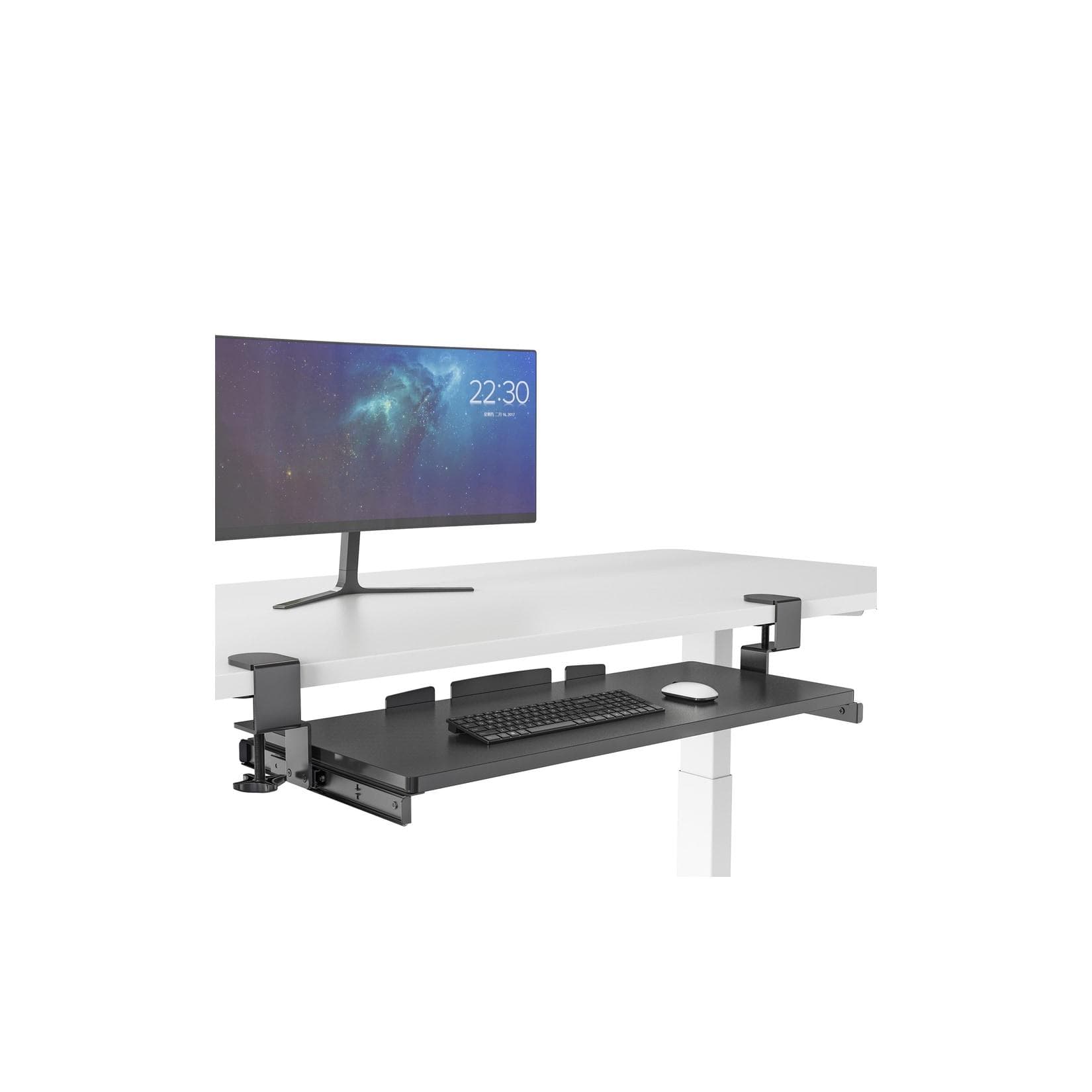 hjh OFFICE Tastaturablage VM-KB Holz Ergonomisch