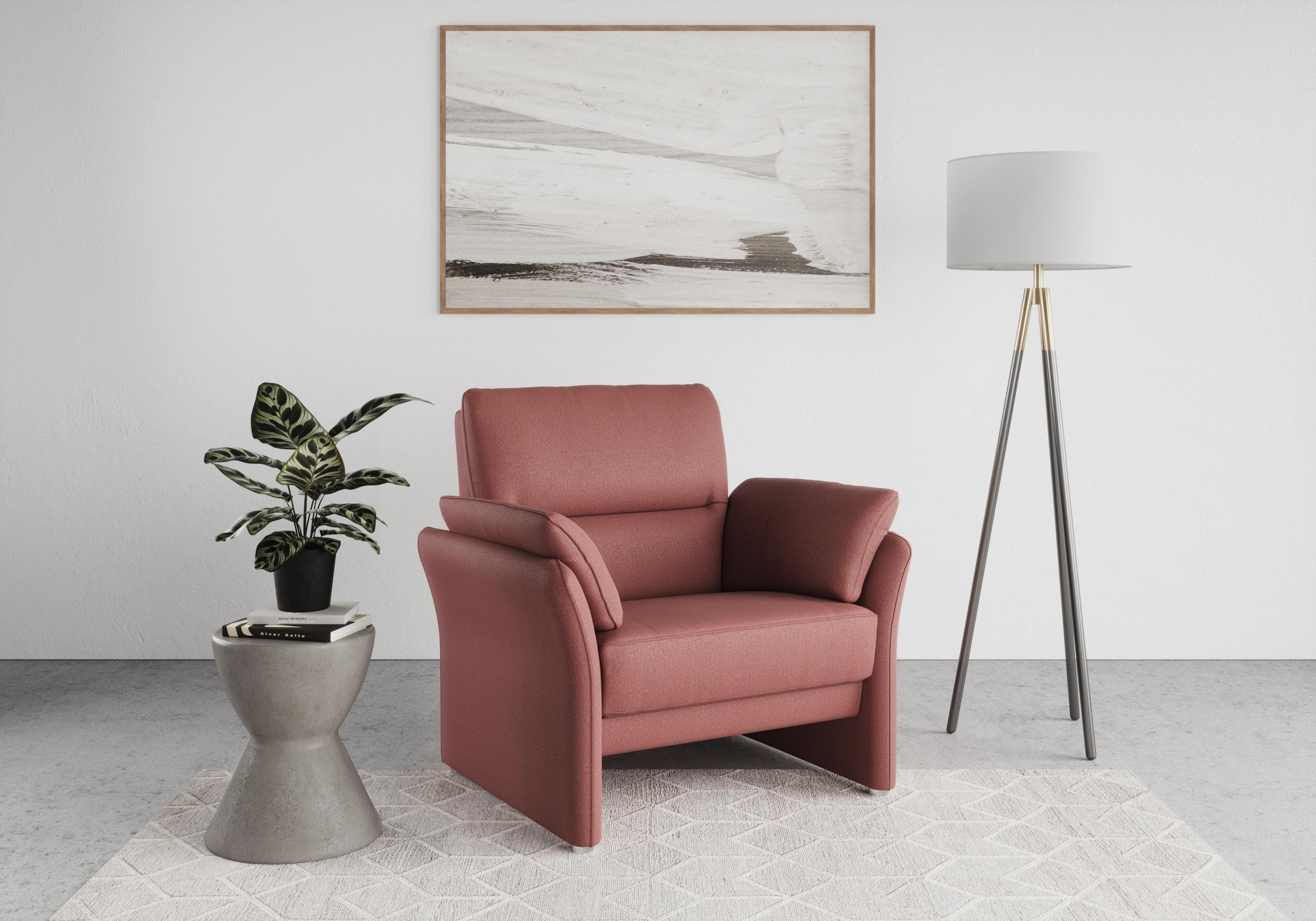 DOMO COLLECTION Sessel Pina Lila Microfaser Clubsessel
