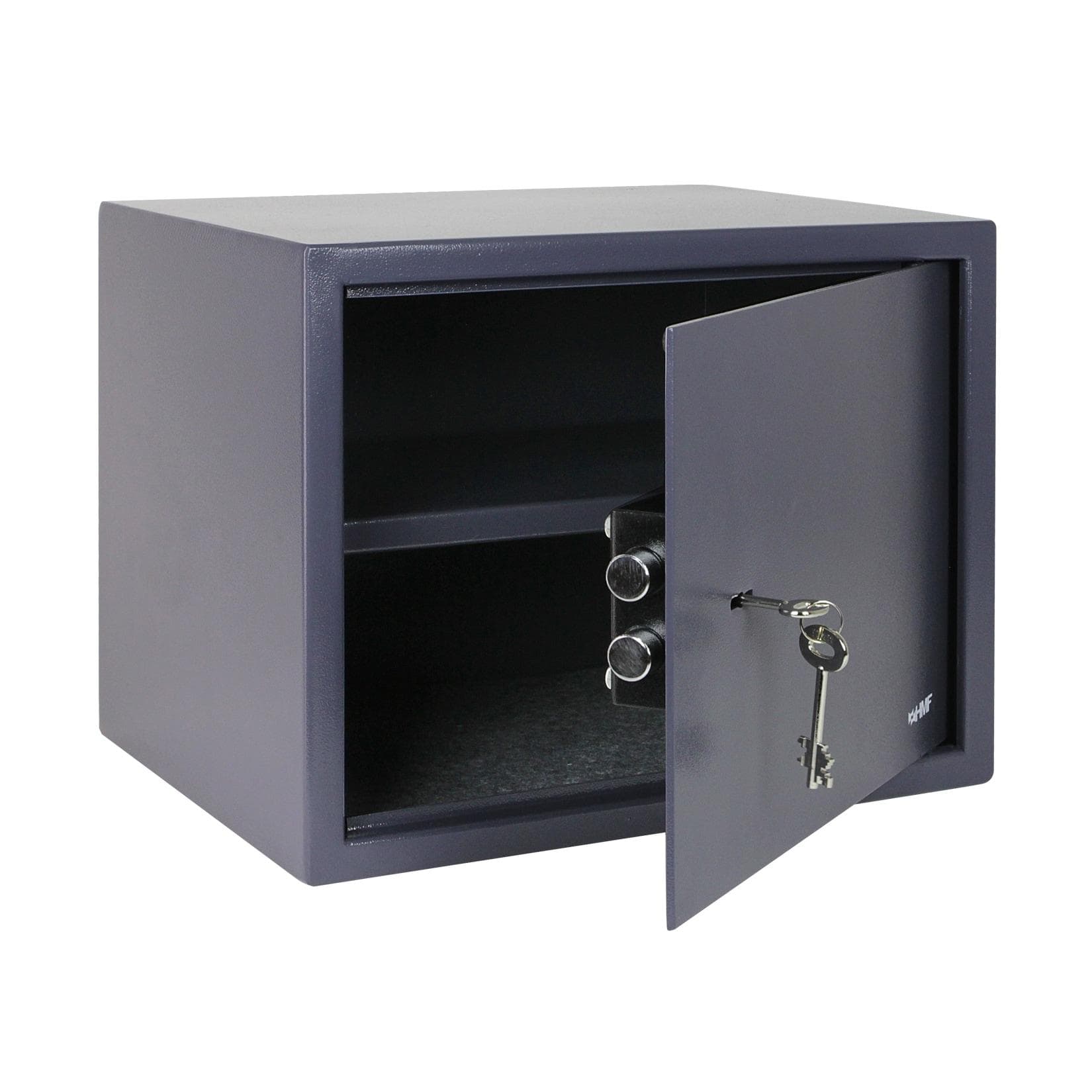HMF 49203-11 Safe Tresor mit Schlüssel, Möbeltresor 38 x 30 x 30 cm Anthrazit