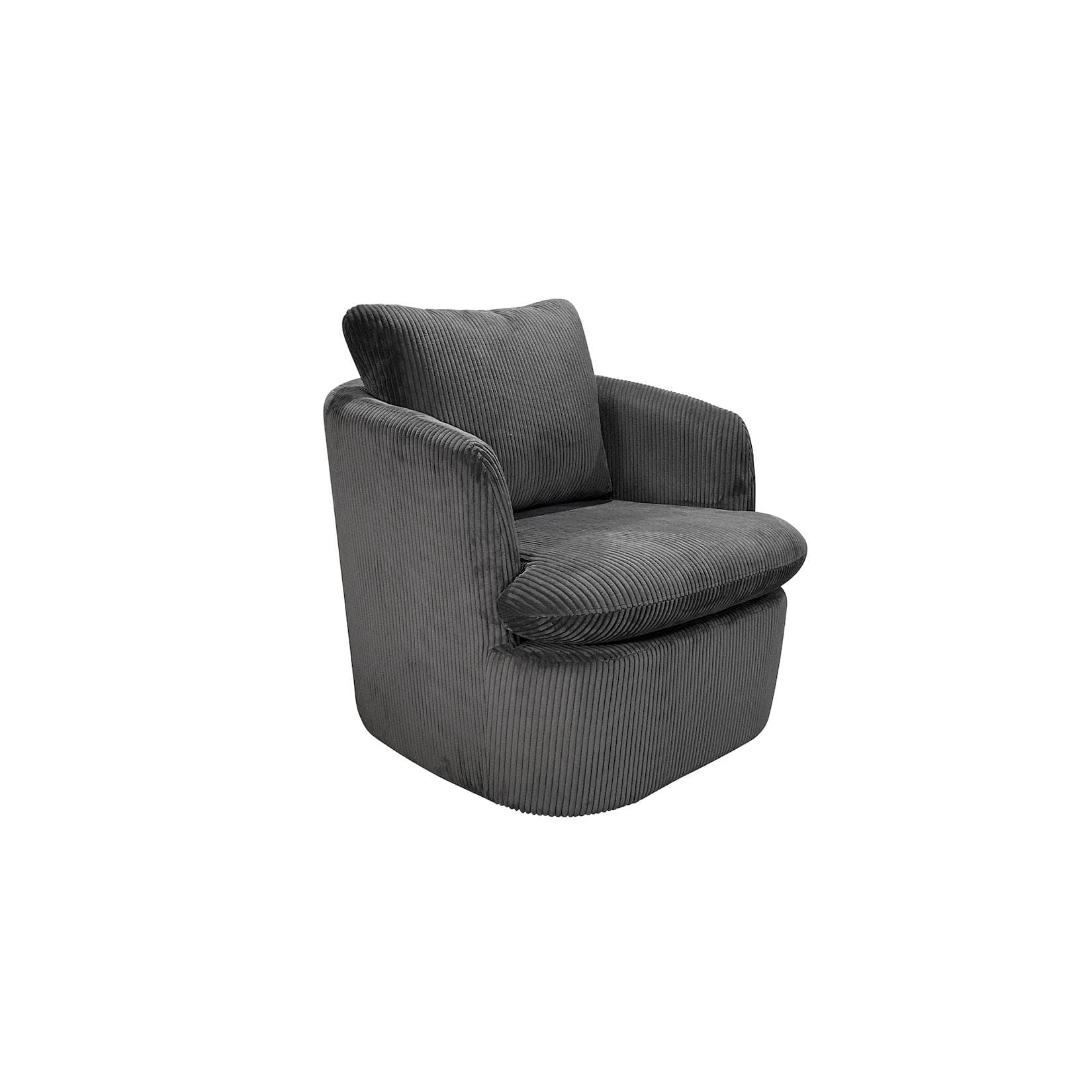 byLIVING Sessel HARMONY Dunkelgrau mit Drehfunktion