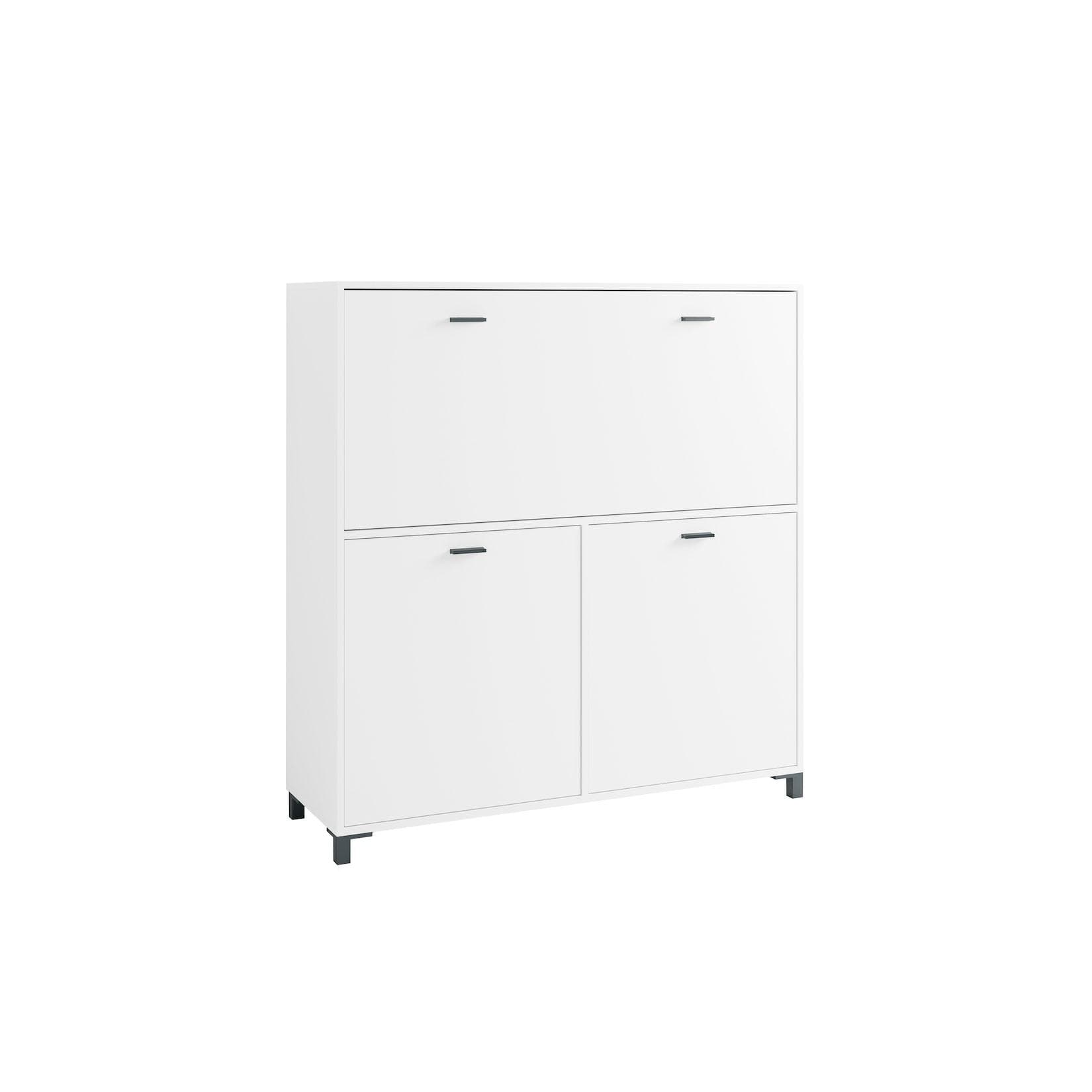 byLiving Sekretär Montana Weiß Klappbar