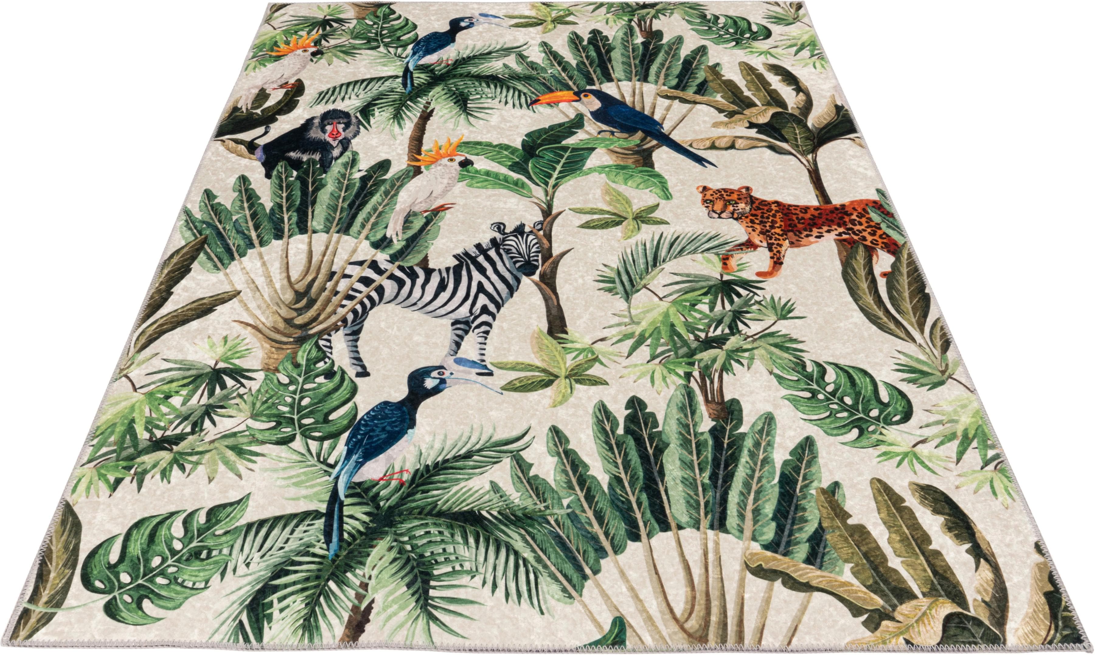 OBSESSION Teppich Exotic 13m Bunt Polyester Kurzflor